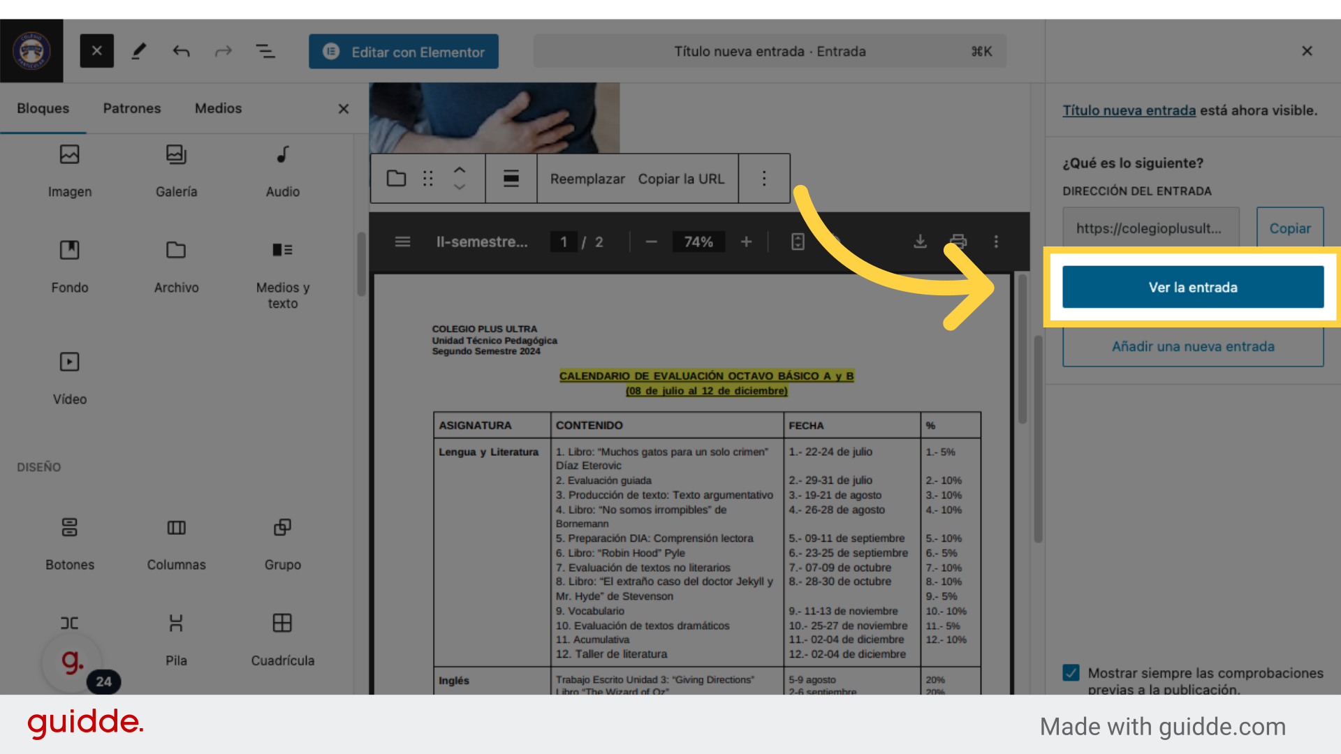 Clic 'Ver la publicación'