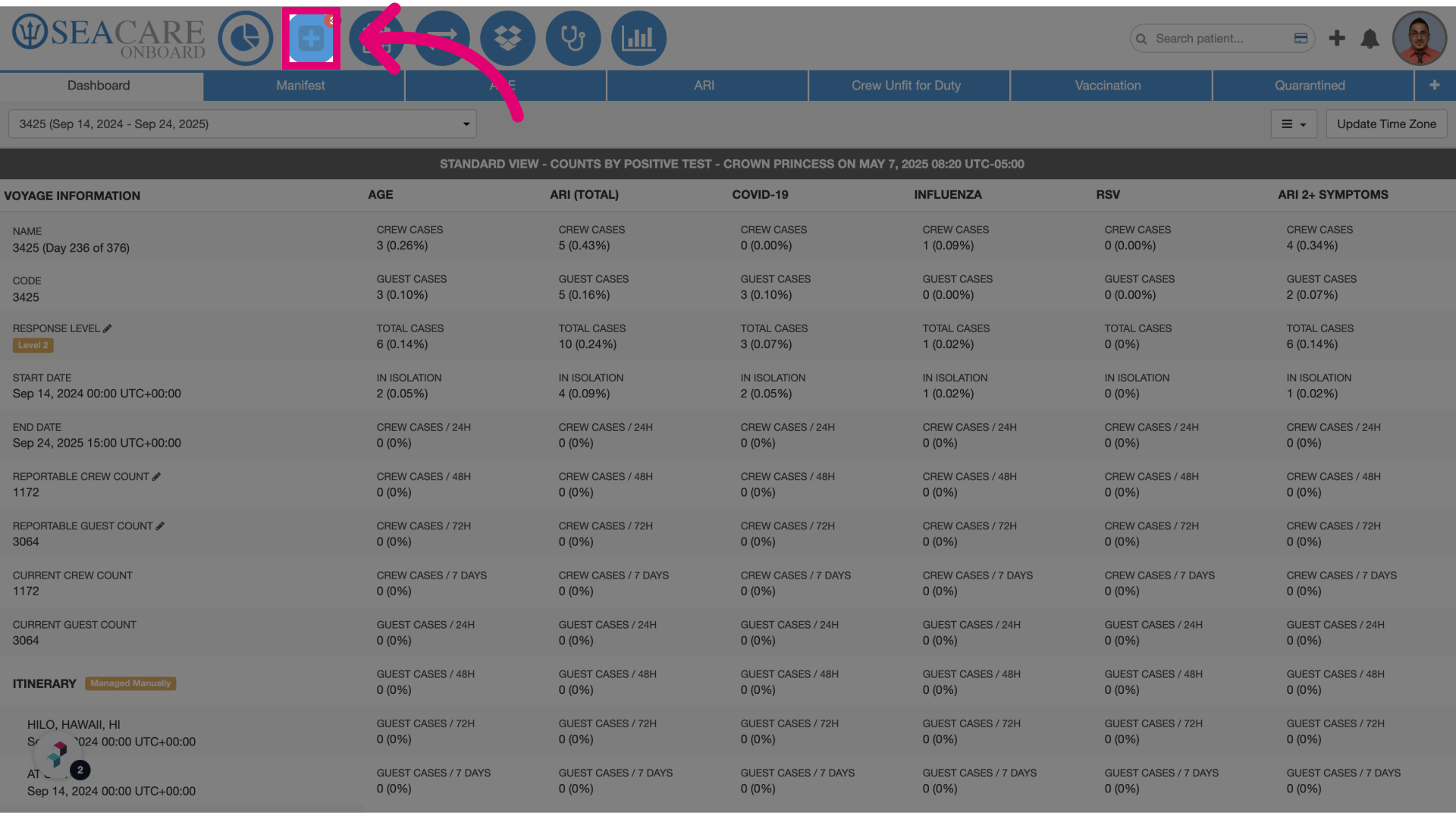 Click on Clinic Module