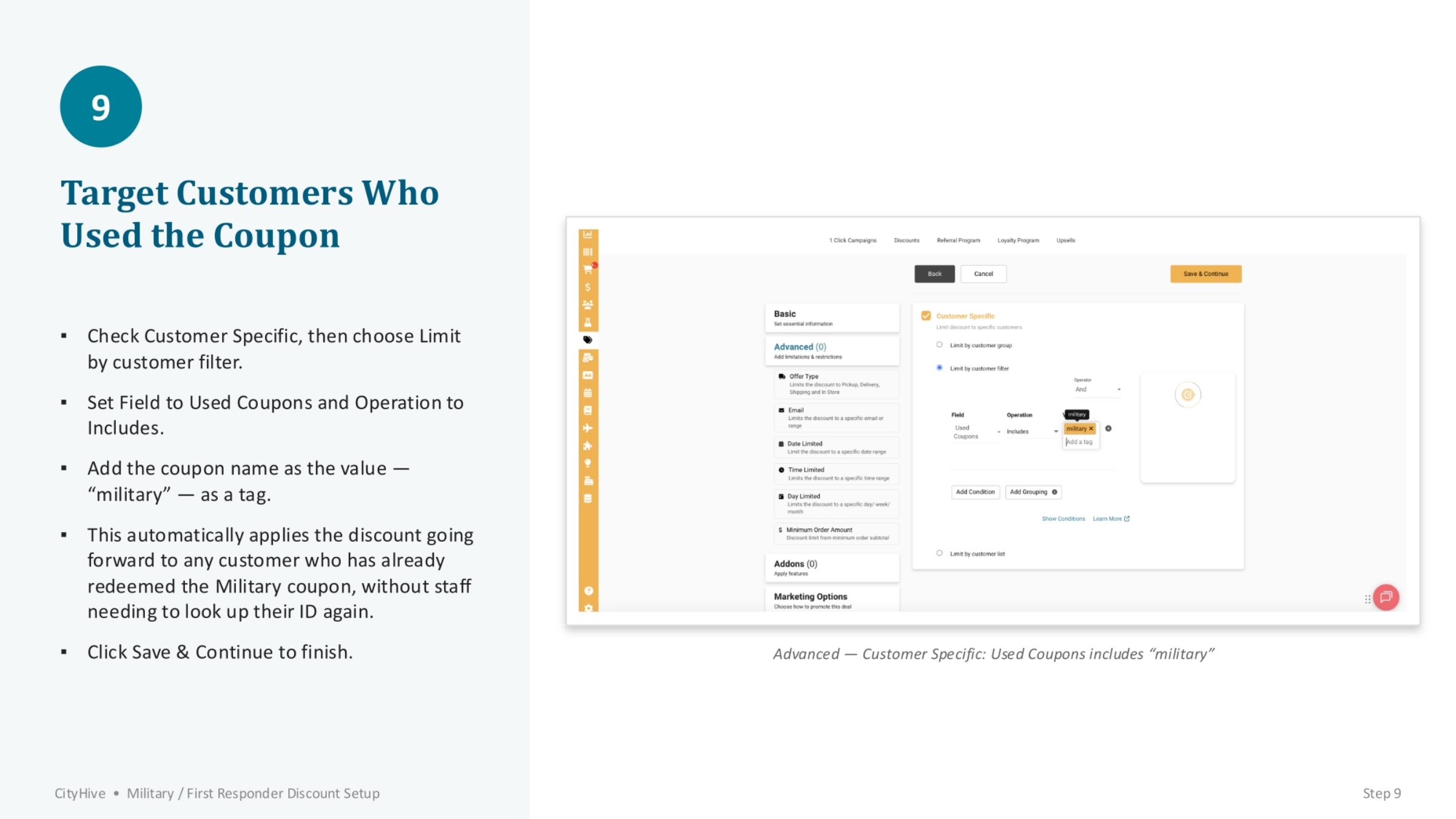 Targeting Customers by Coupon Usage