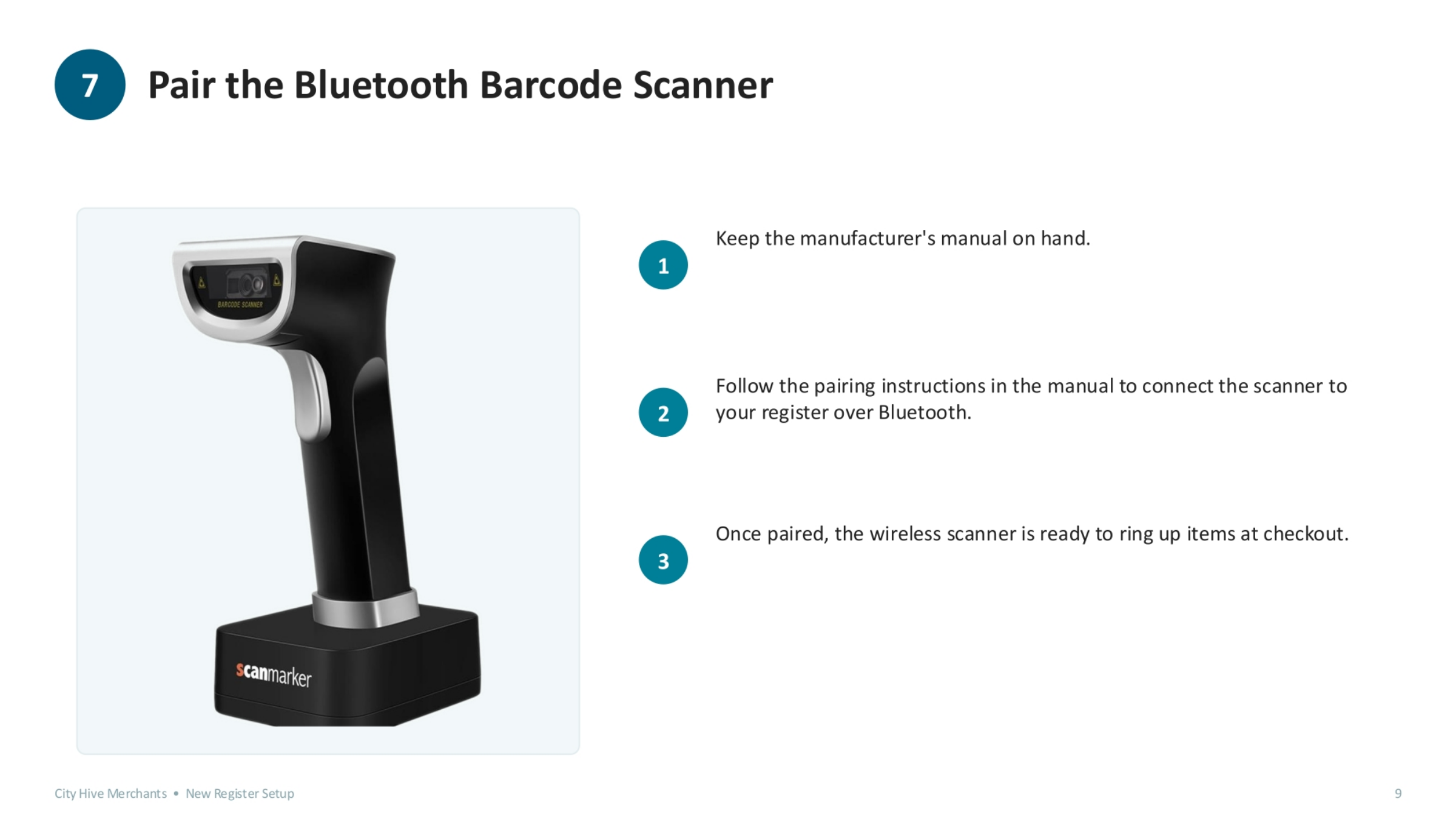 Pair the Bluetooth Barcode Scanner