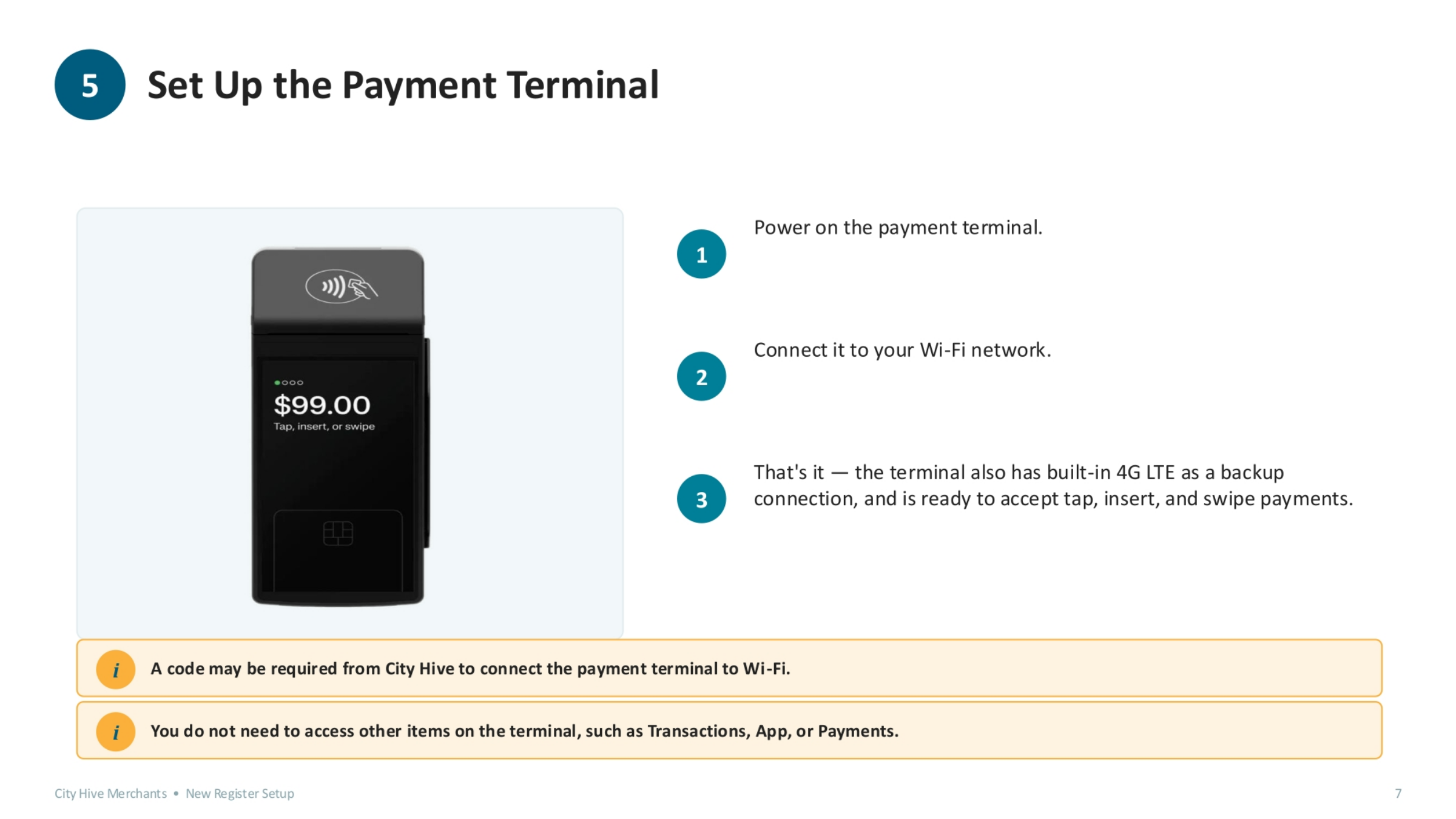 Set Up the Payment Terminal