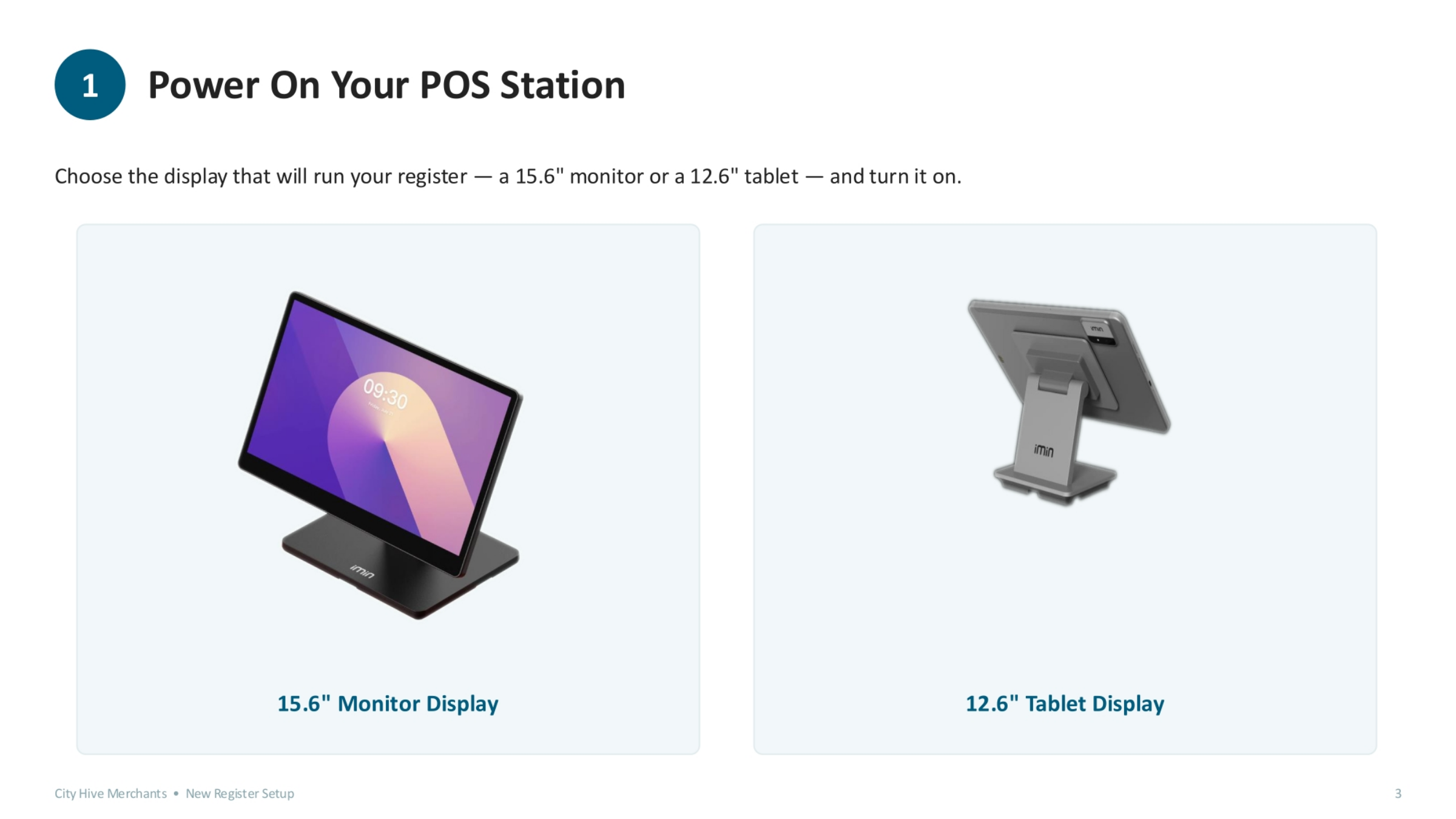 Power On Your POS Station