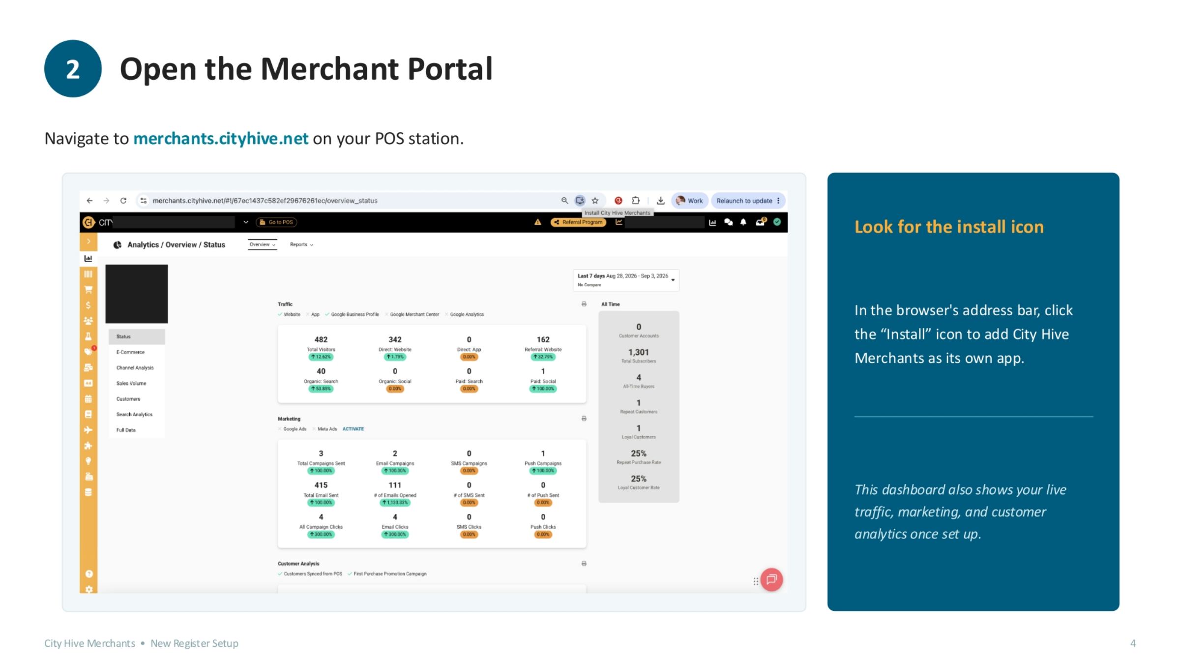 Open the Merchant Portal