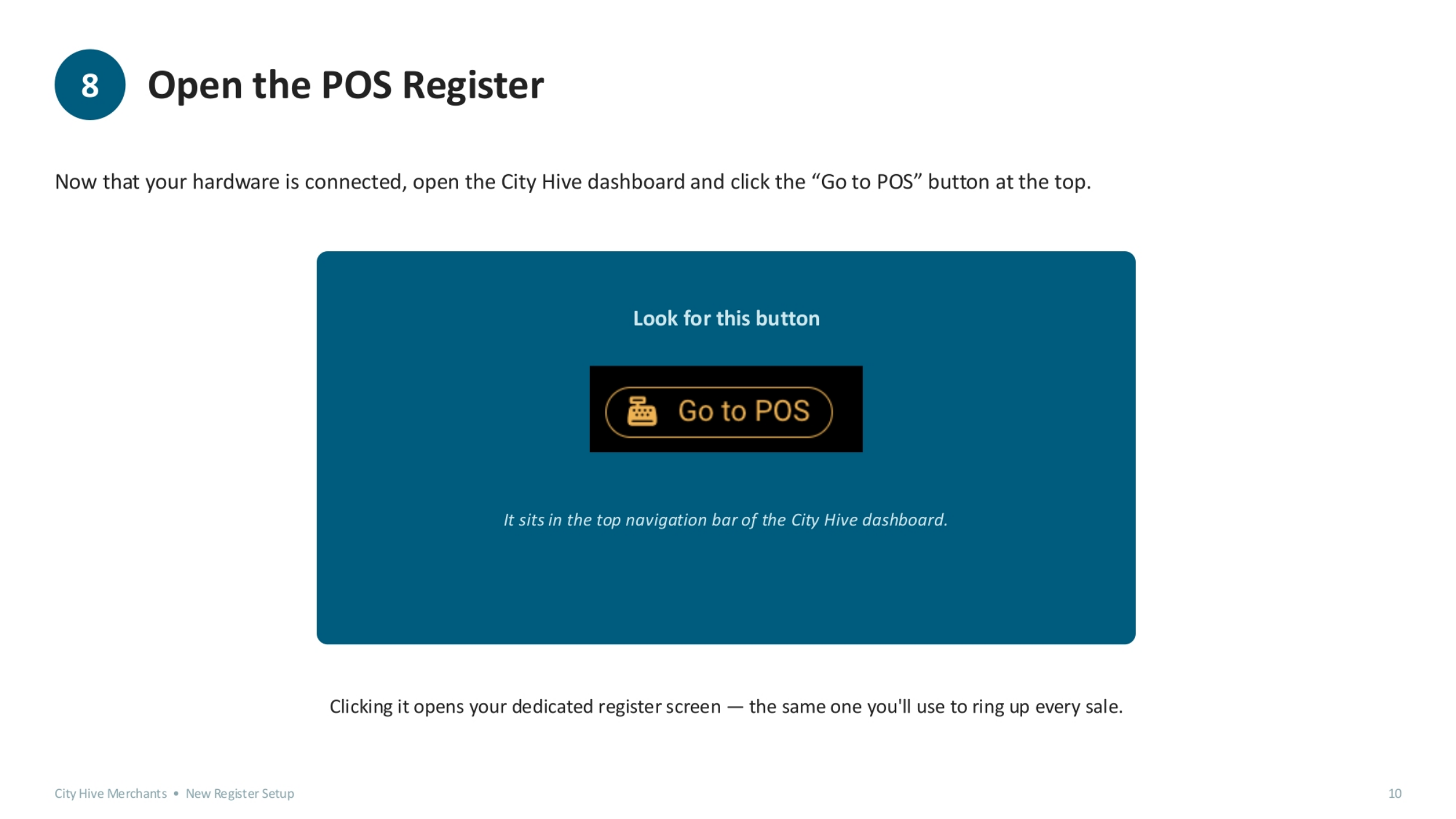 Open the POS Register