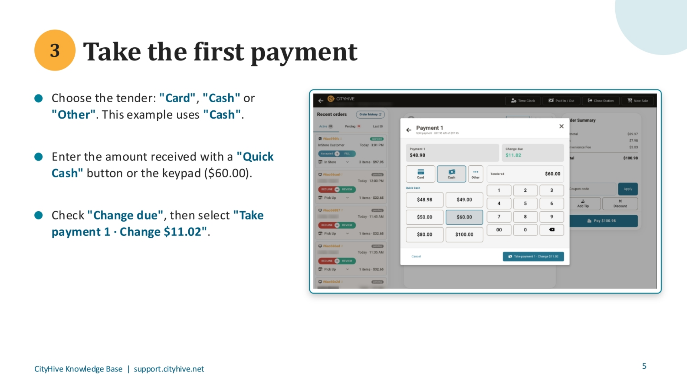 Processing the First Payment