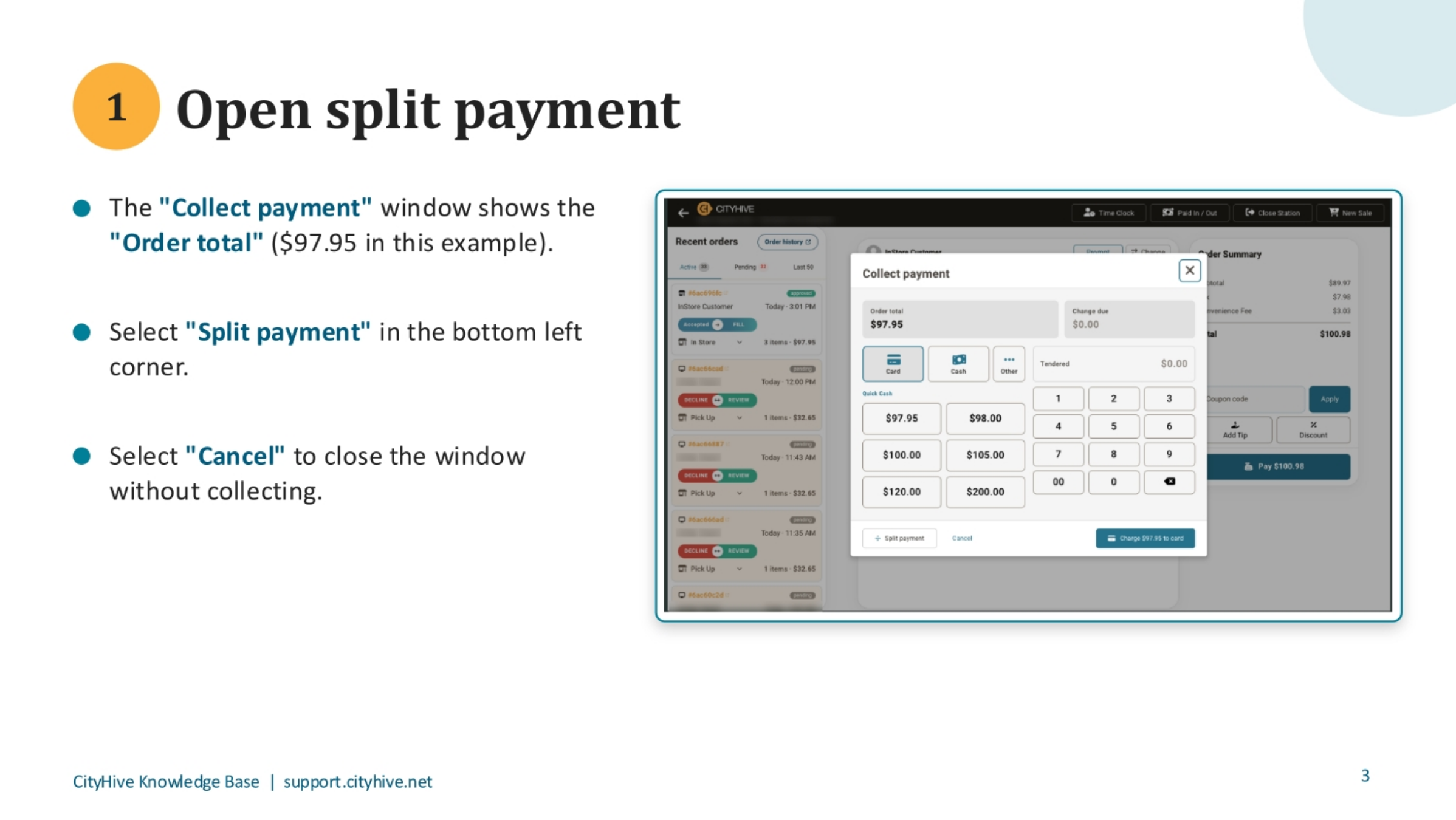 Opening Split Payment