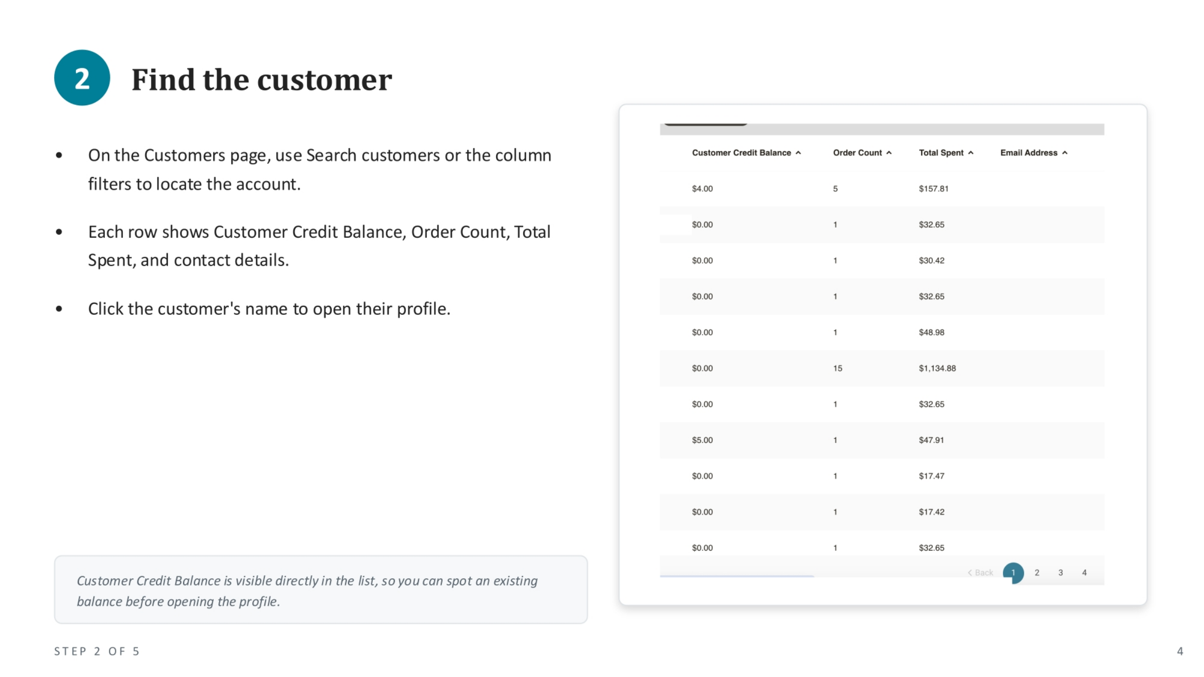 Finding the Customer Account