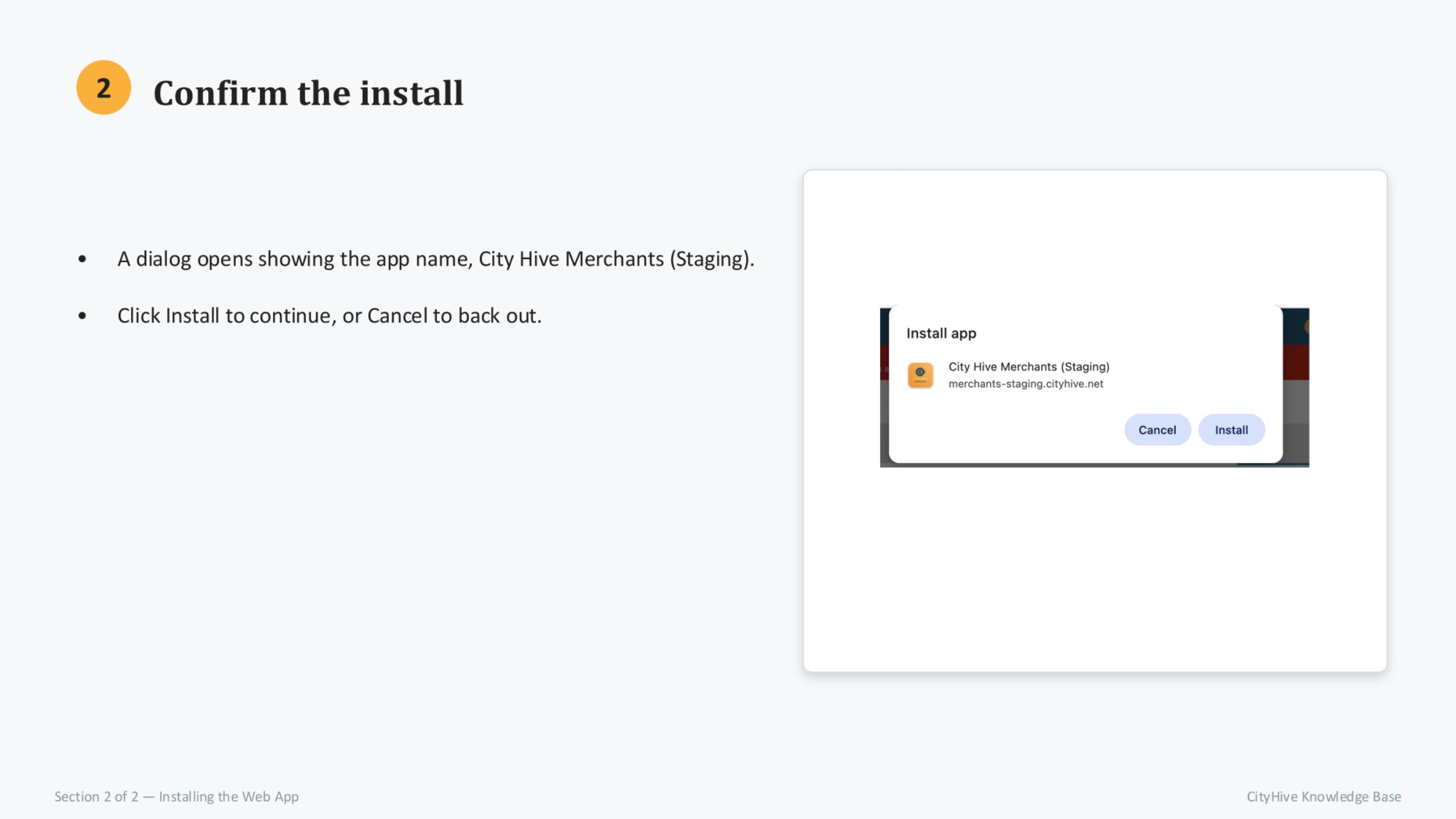 Confirm the Installation