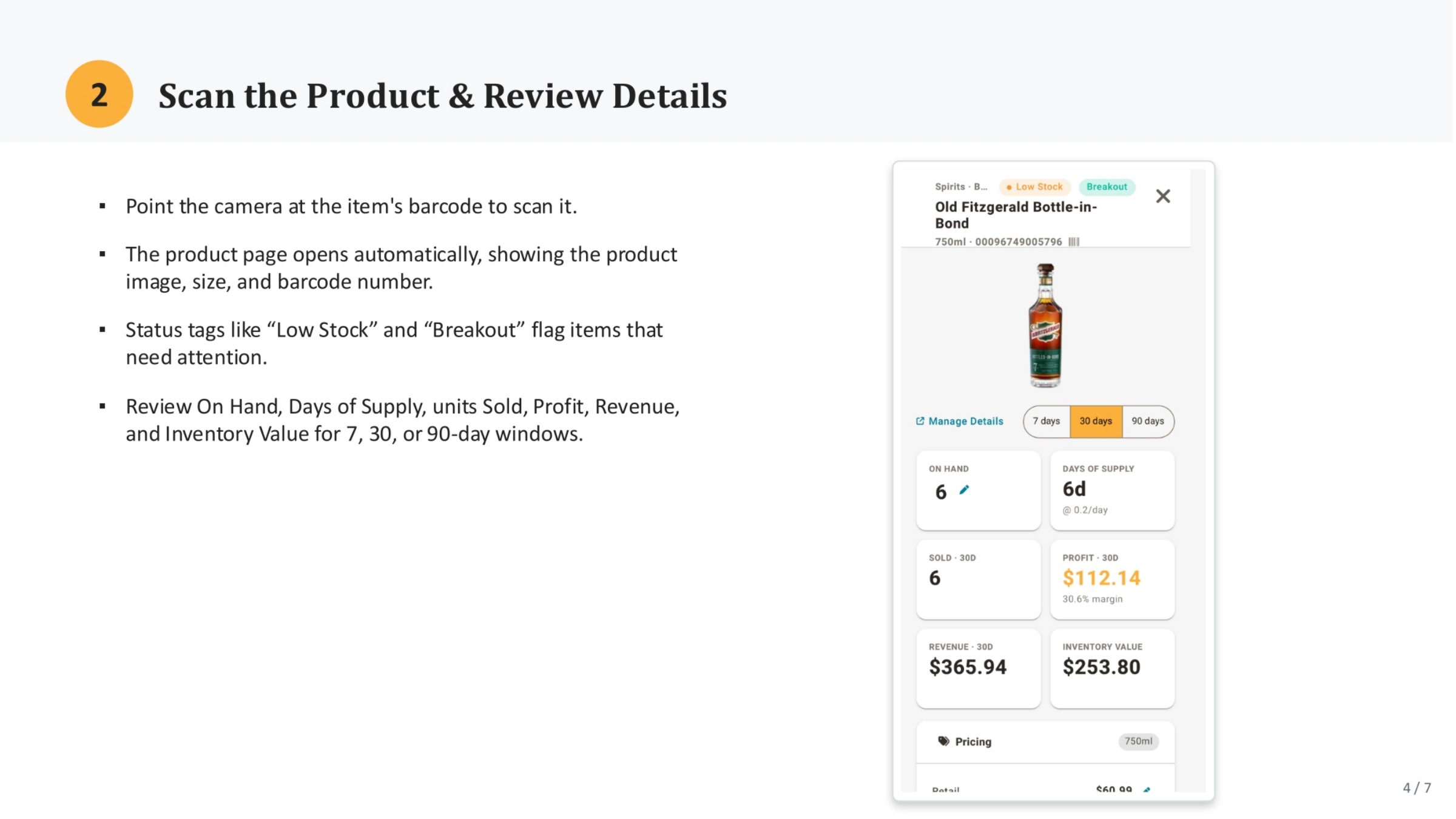 Scan the Product & Review Details