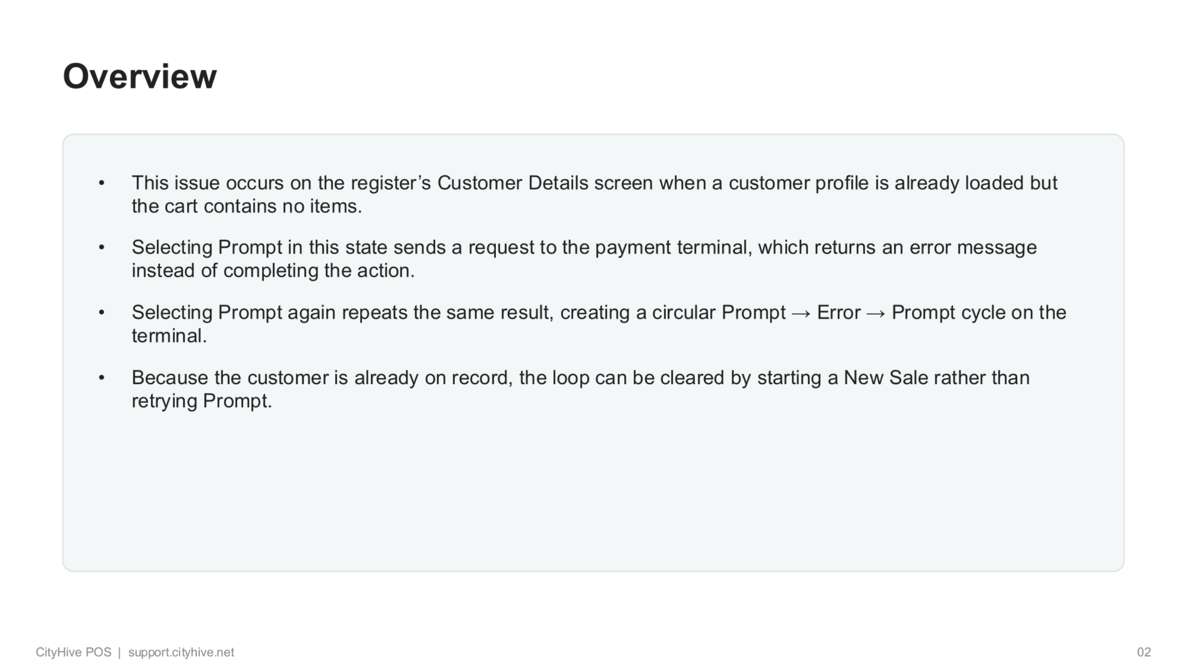 Overview of the Prompt / Error Loop