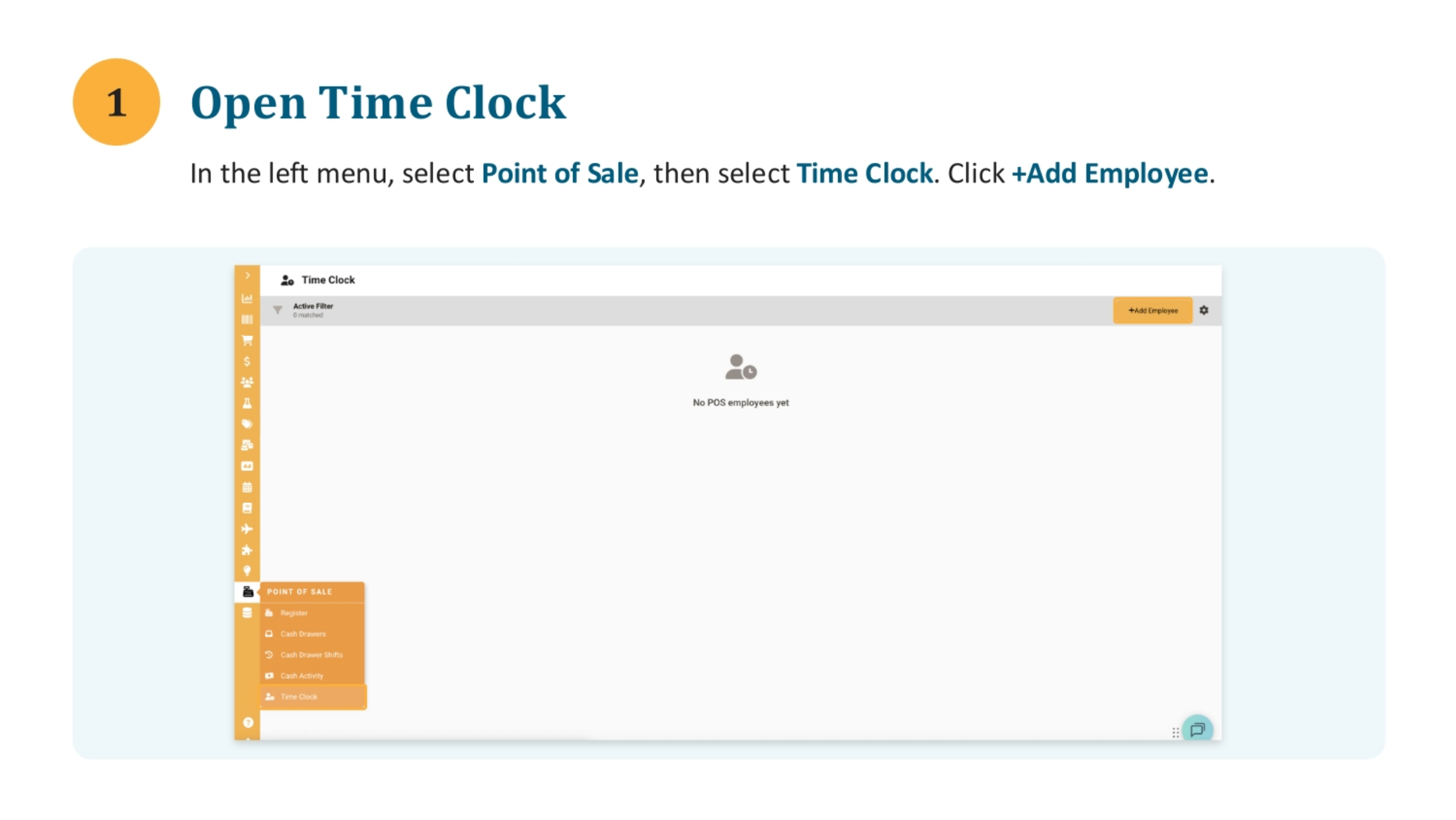 Accessing the Time Clock Feature