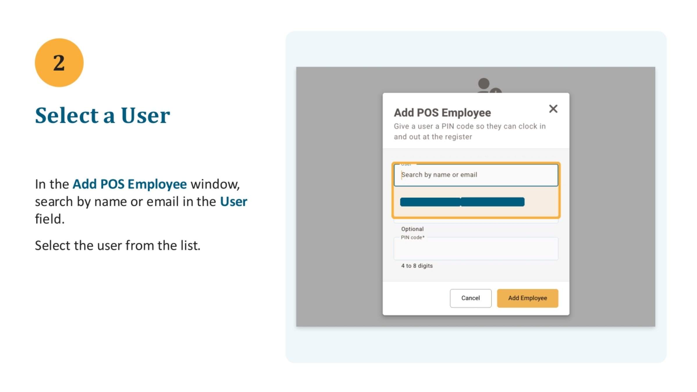Selecting an Employee User