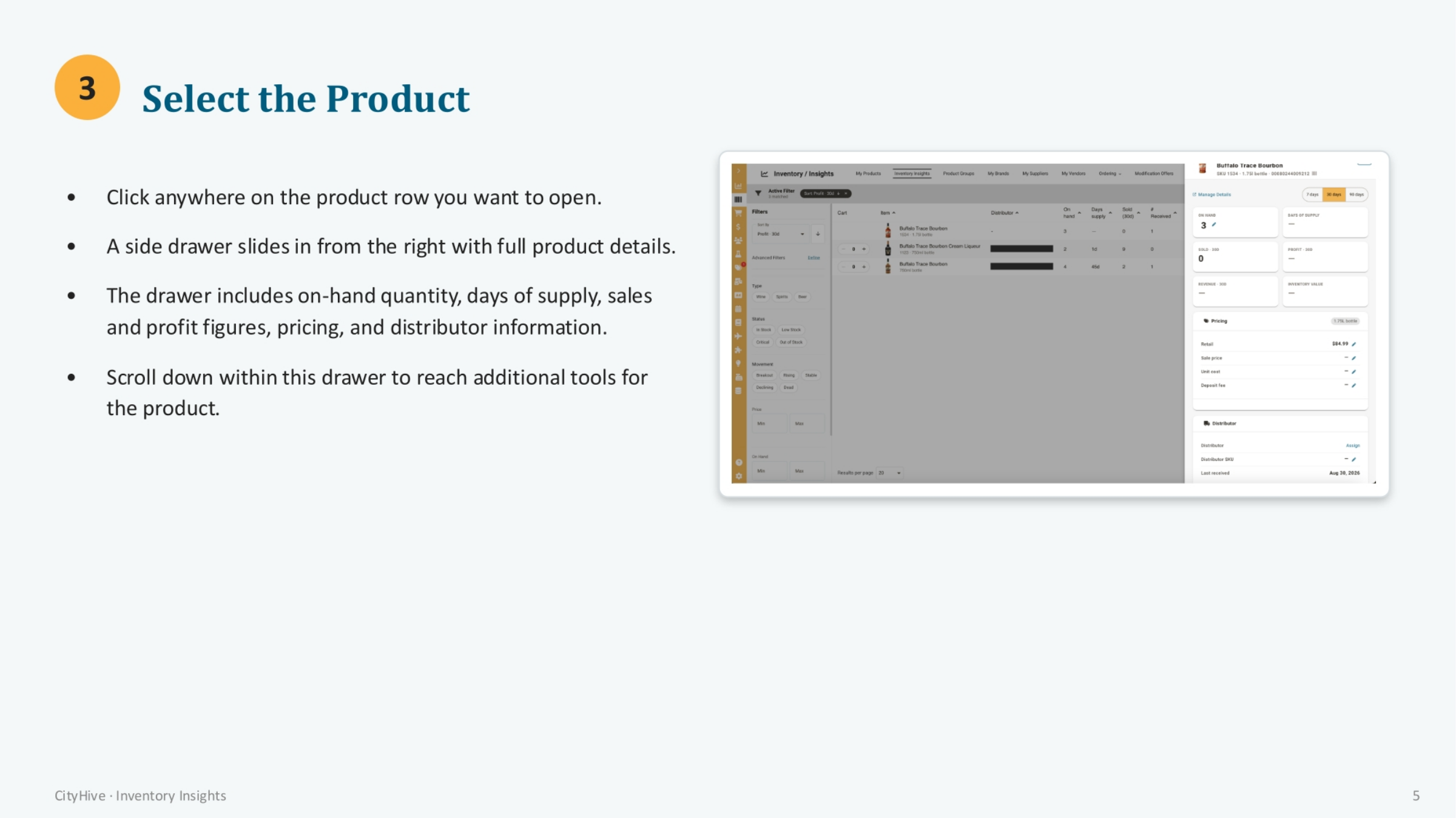 Selecting the Product