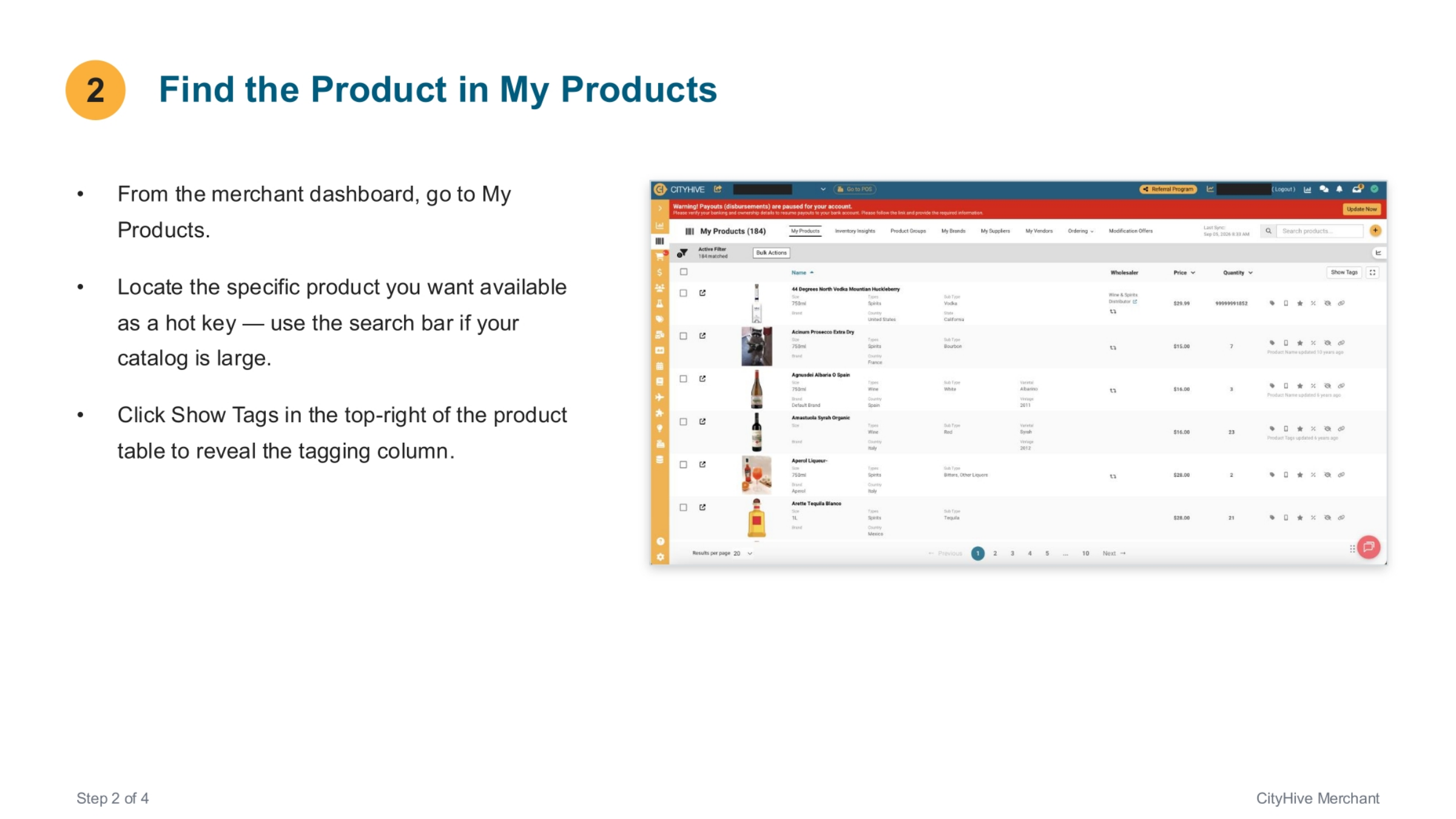 Find the Product in My Products