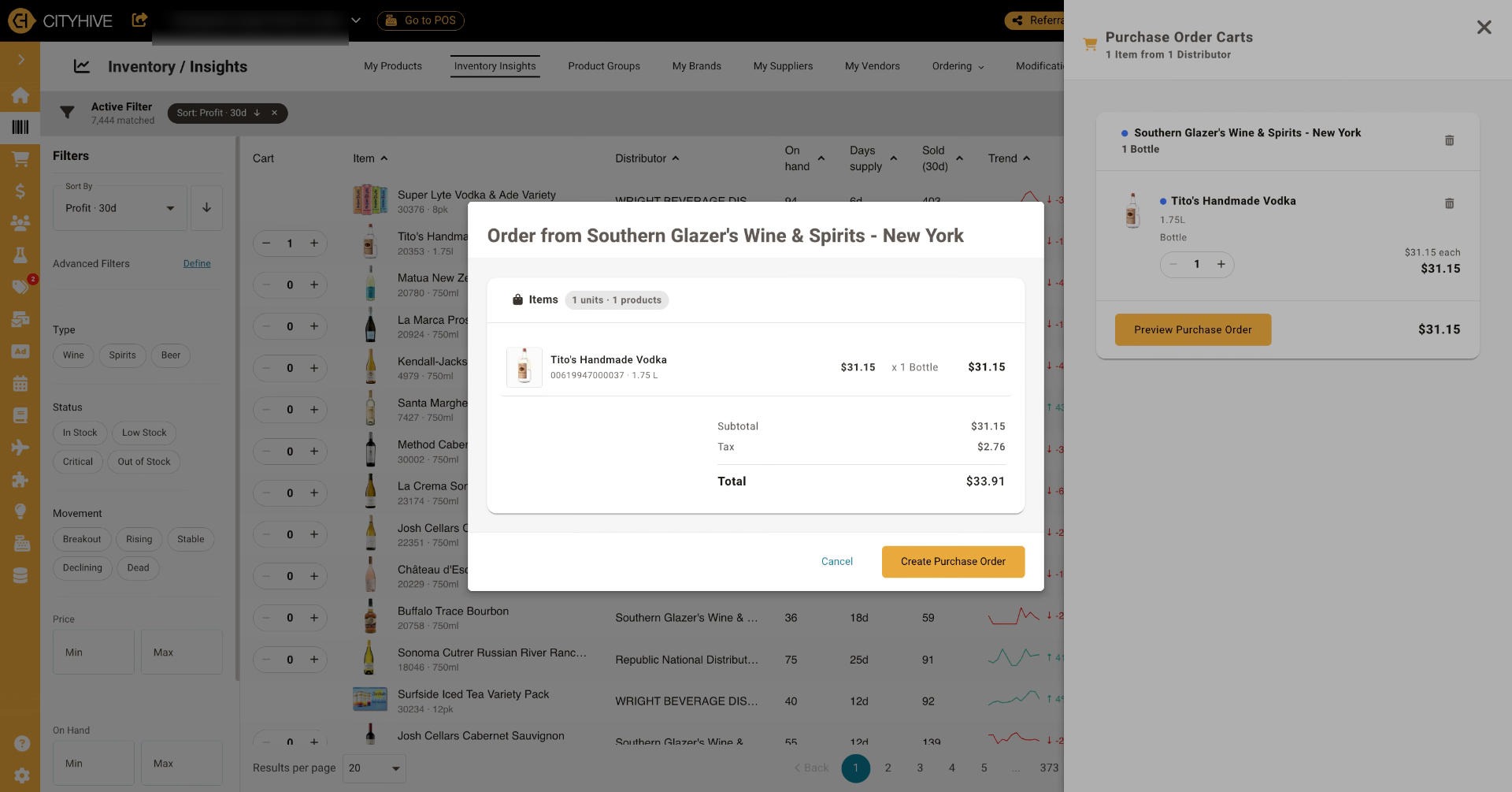 Send Empire Order to ERP System