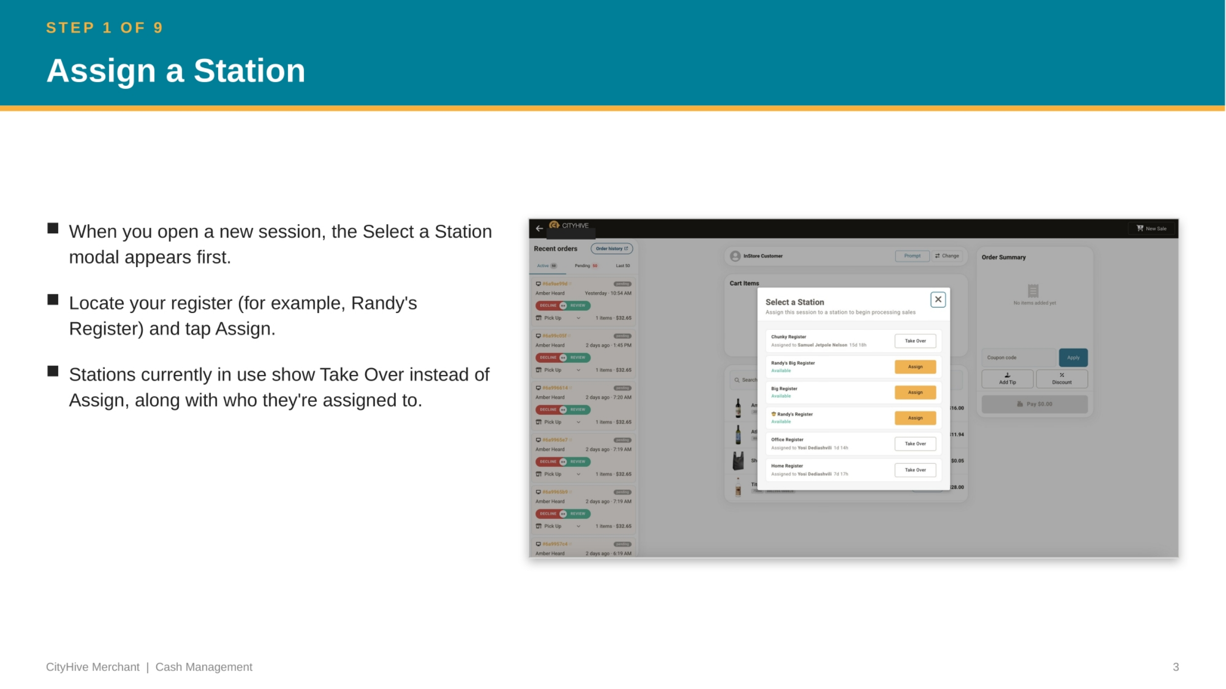 Assign a Station