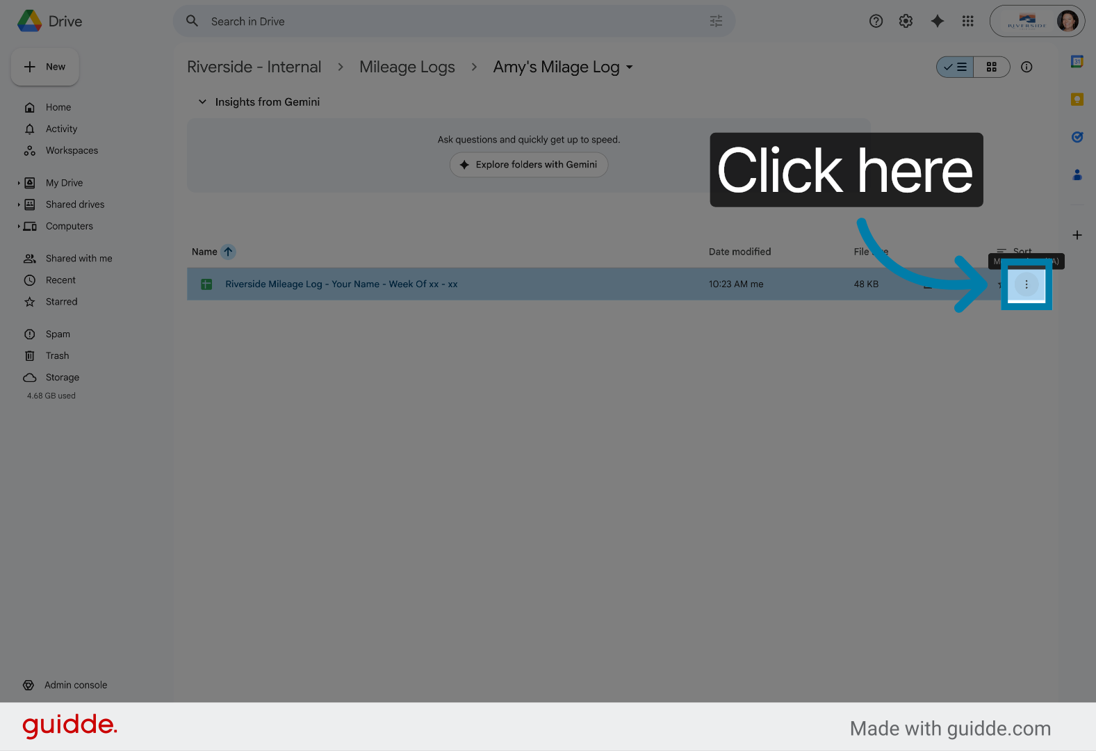 Access Options Menu