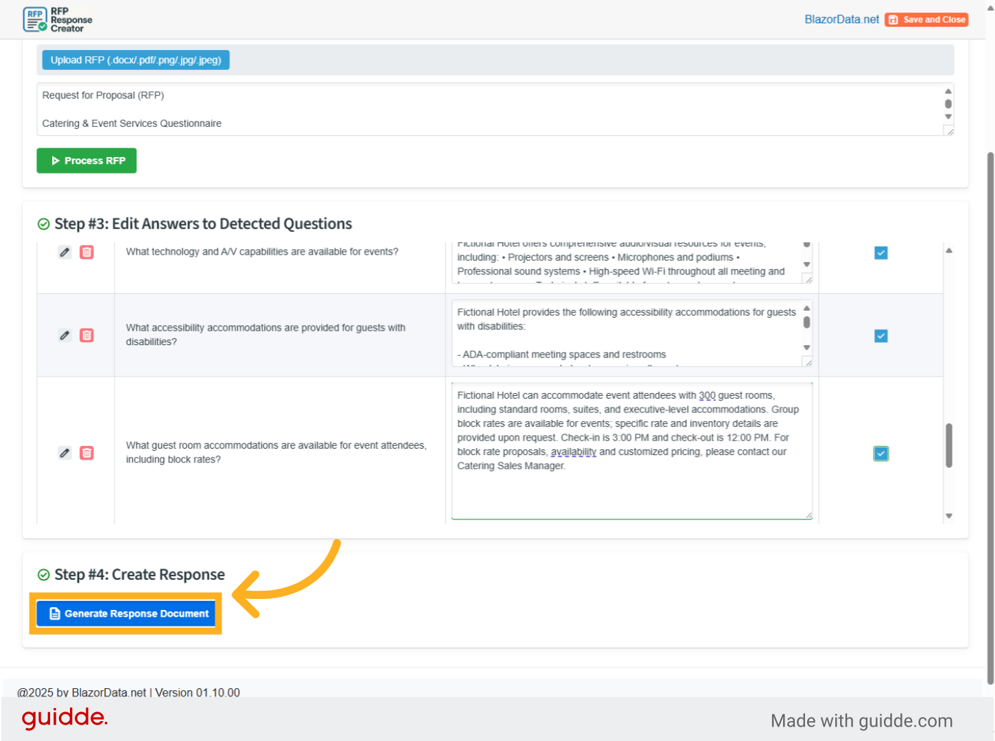 Save Template Values