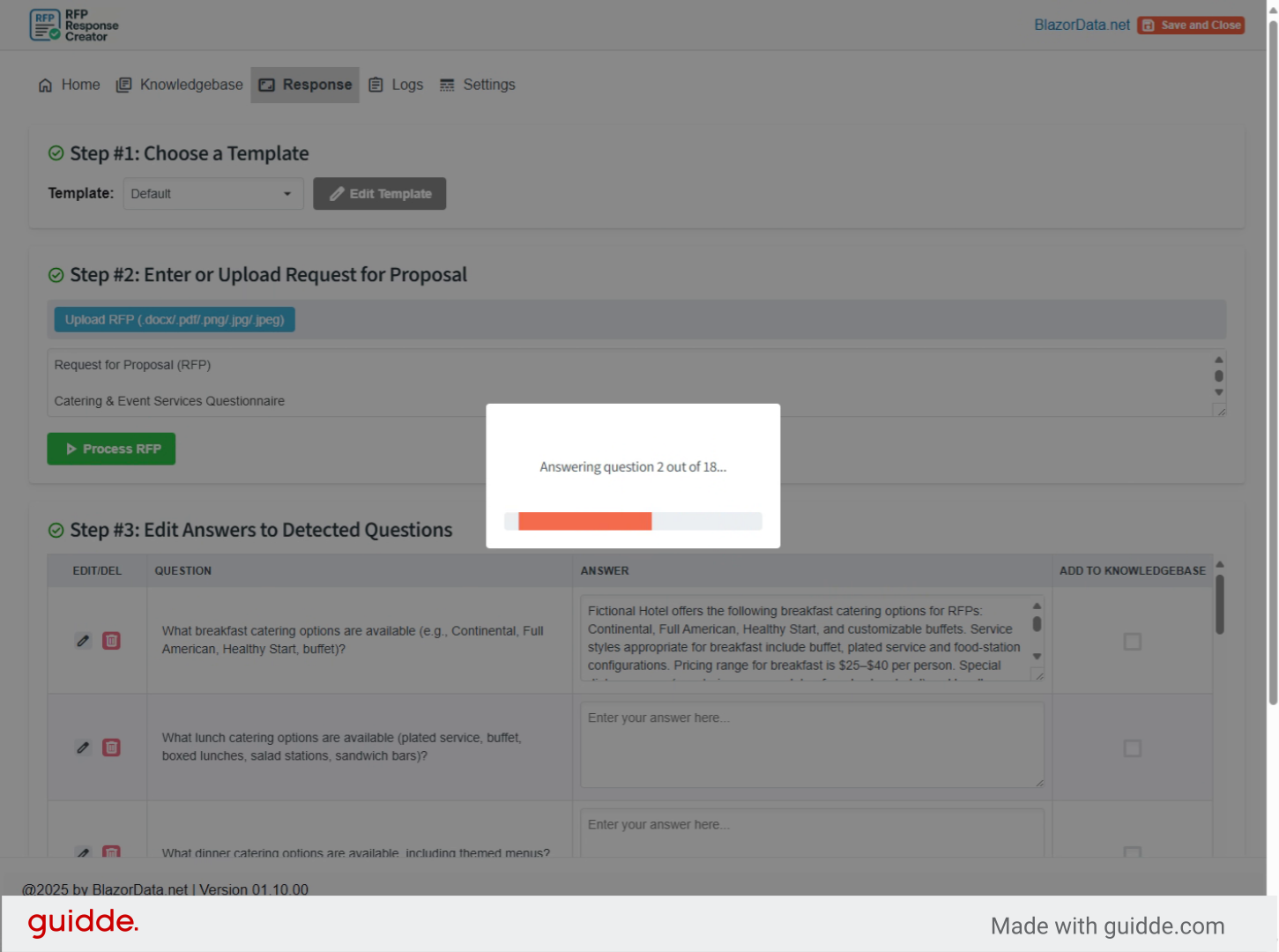 Review Generated Answers
