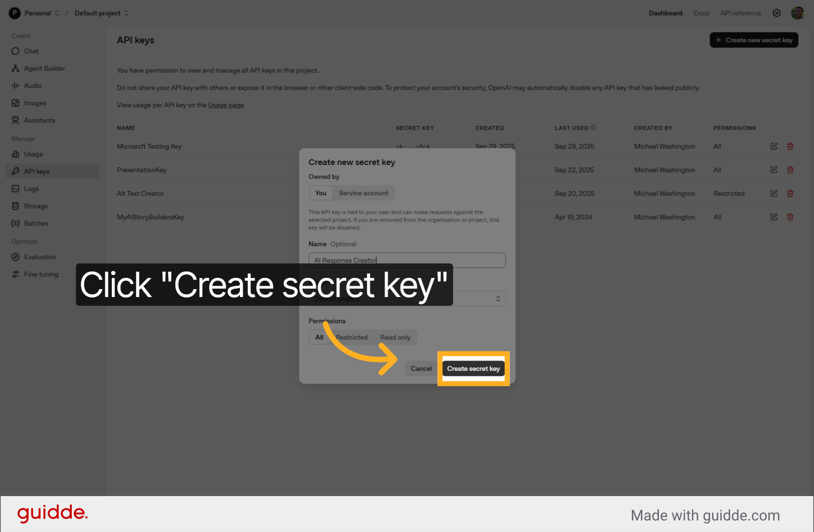 Create The Key