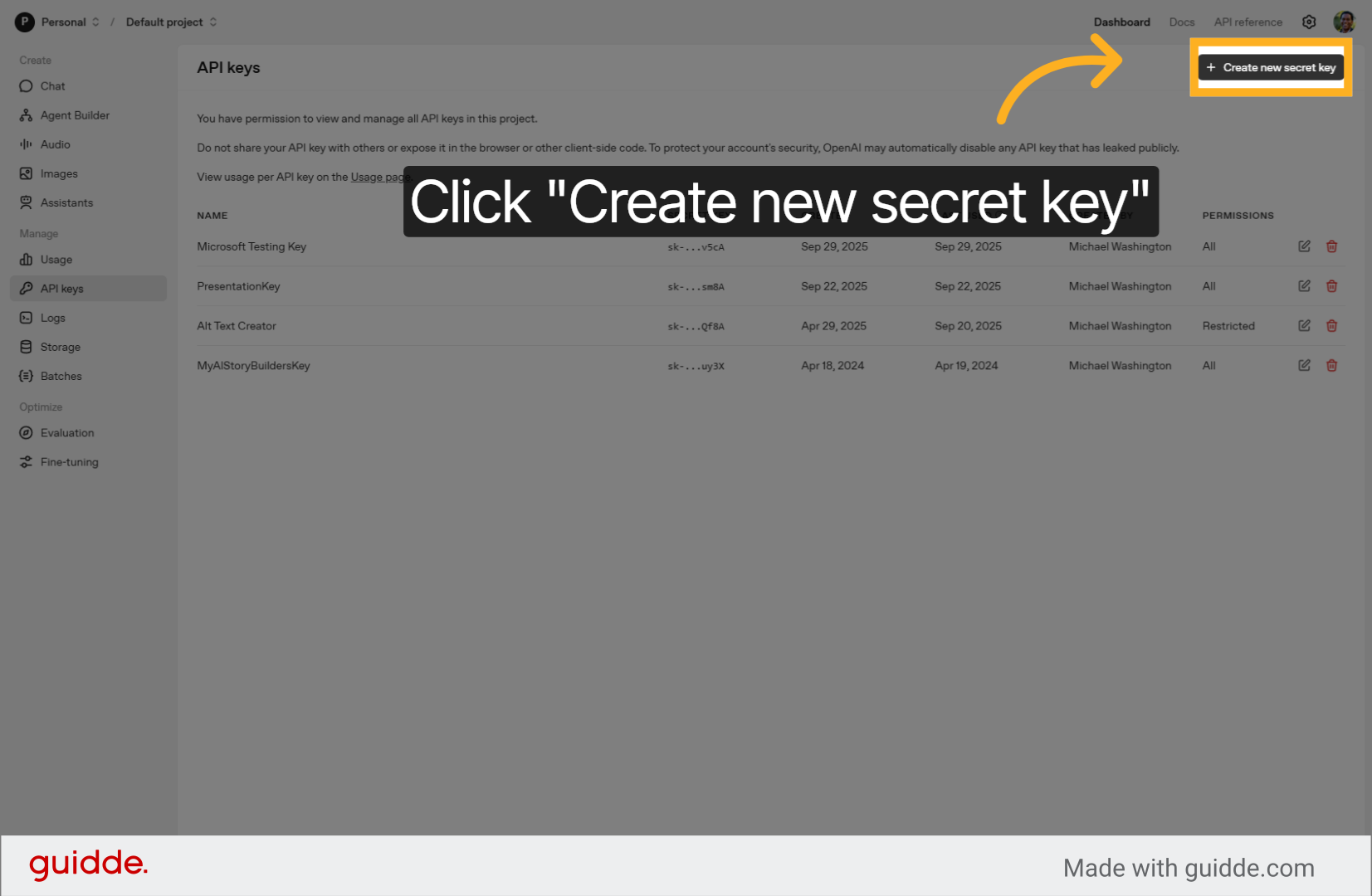 Create a Key