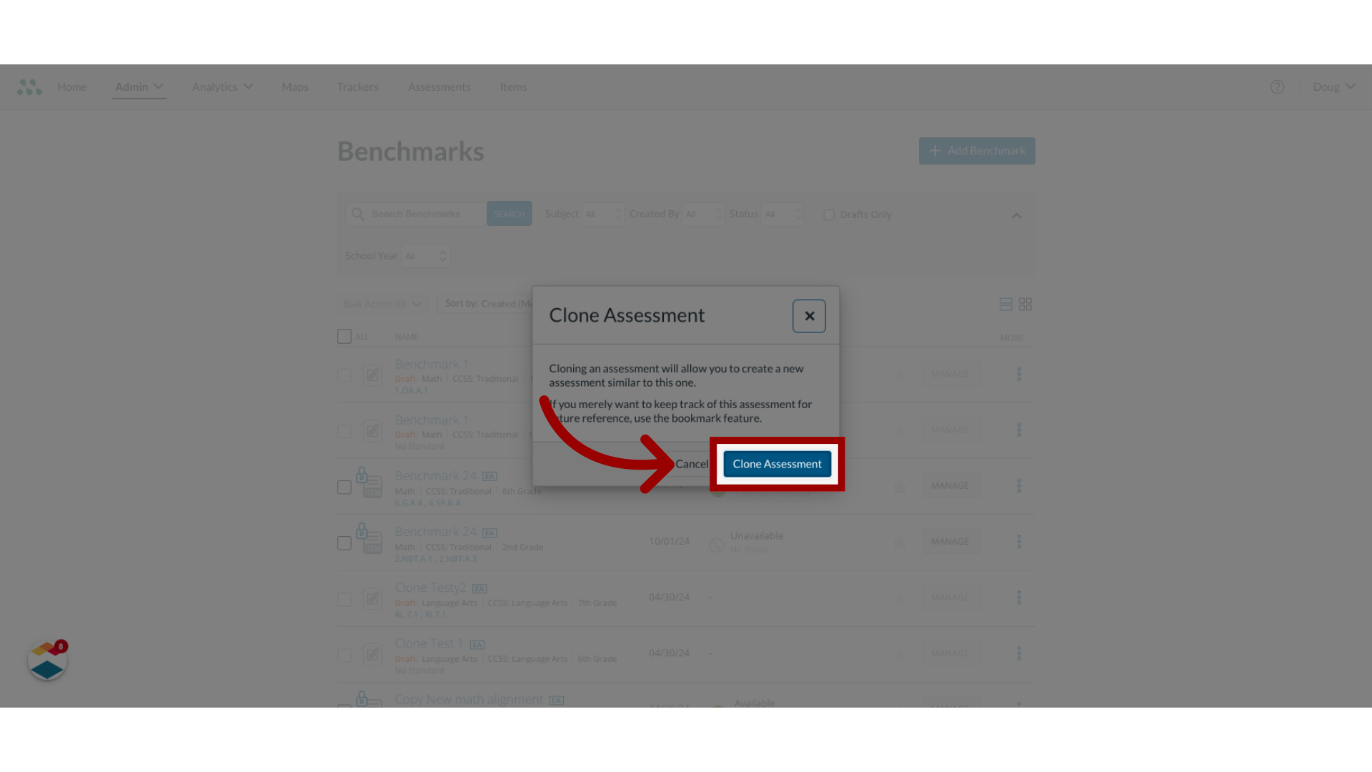 Confirm Clone Assessment