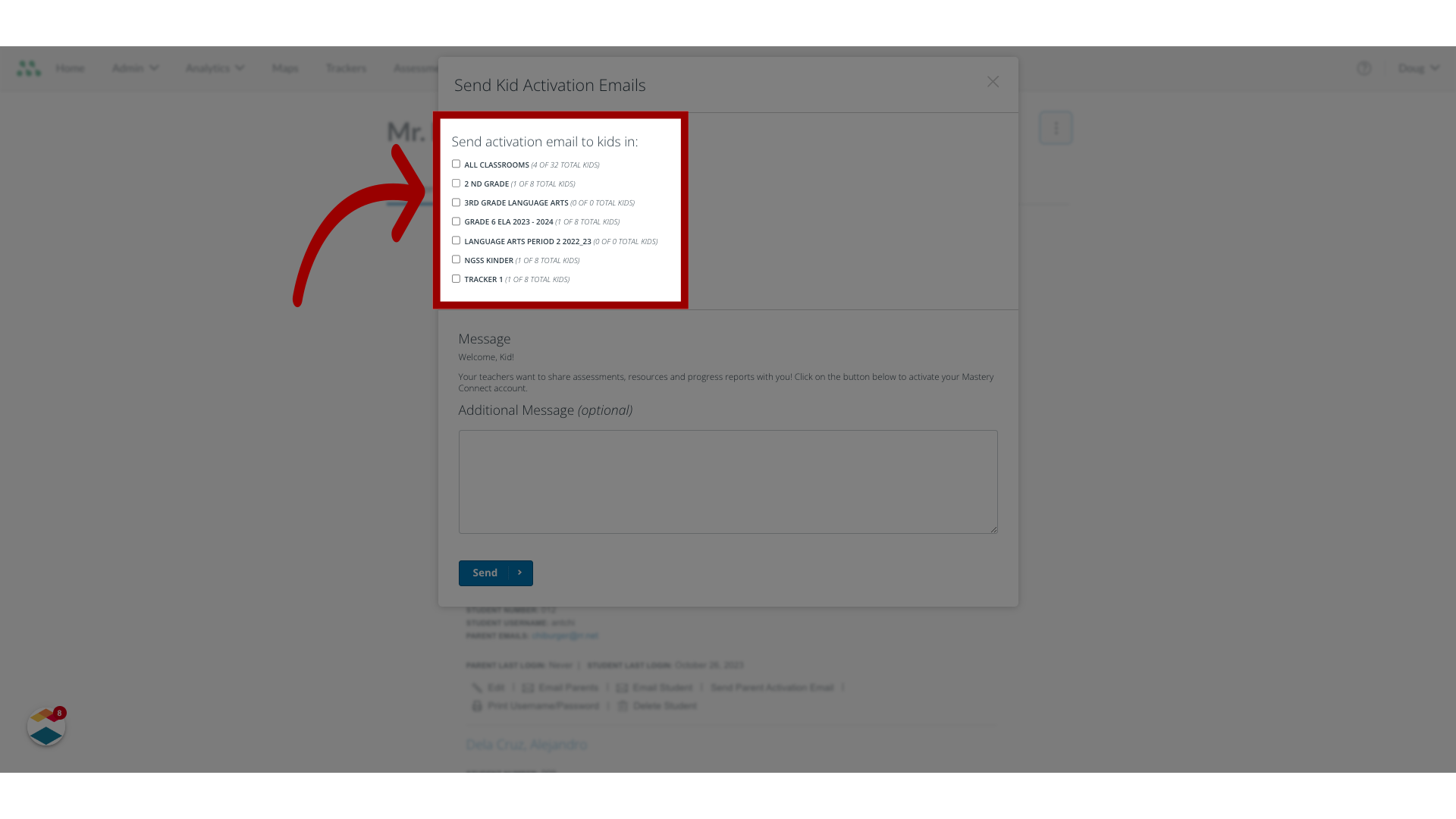 Click a Checkbox