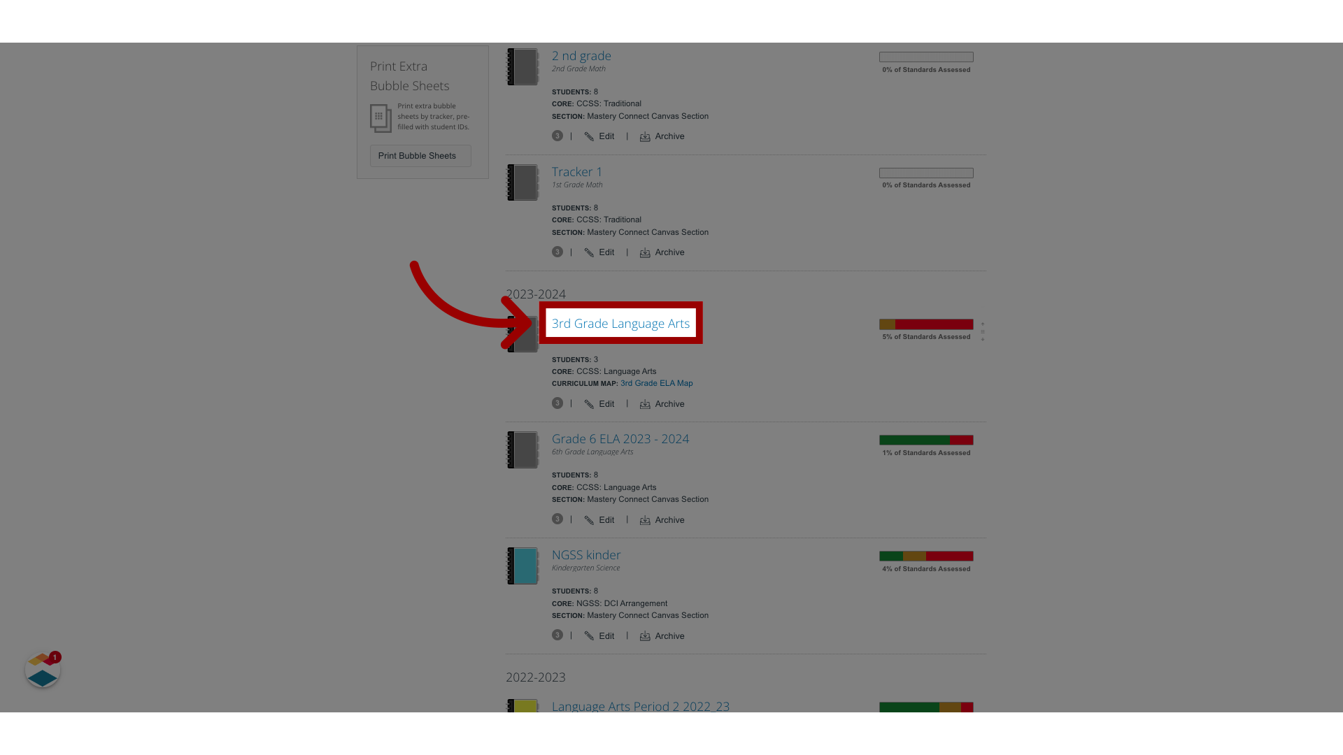 Select a Tracker