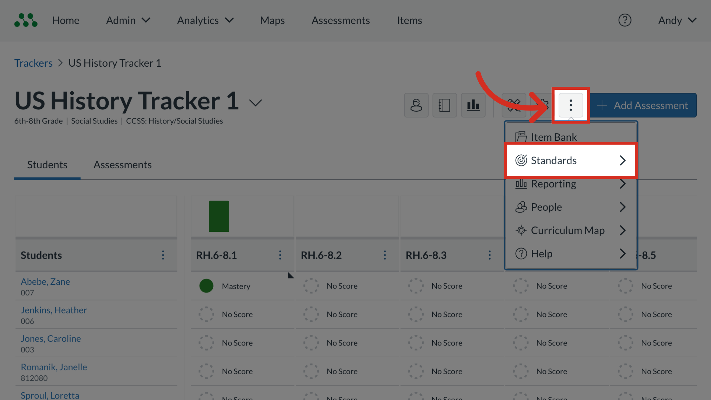 Open Tracker Options
