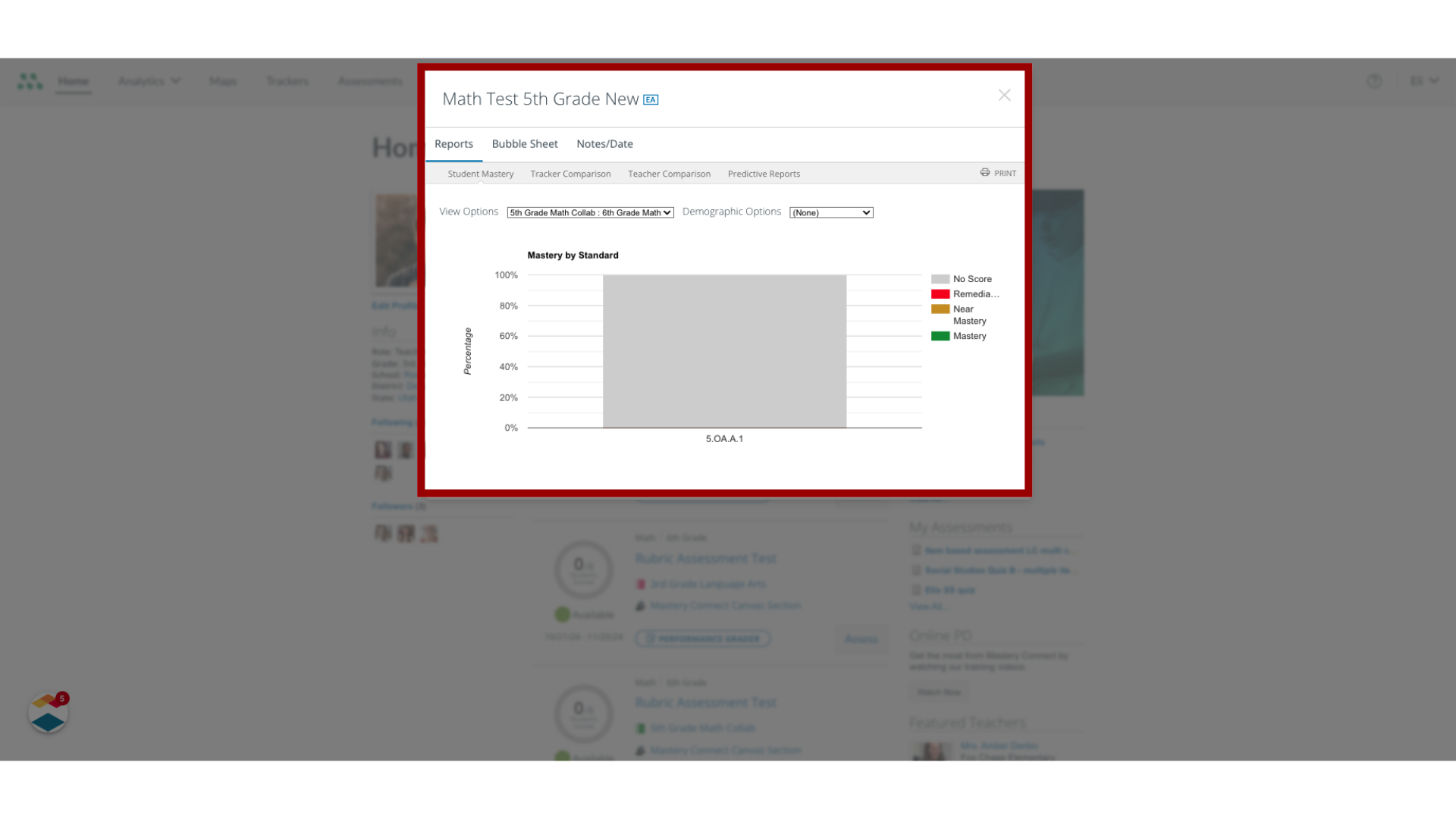 View Assessment Details 