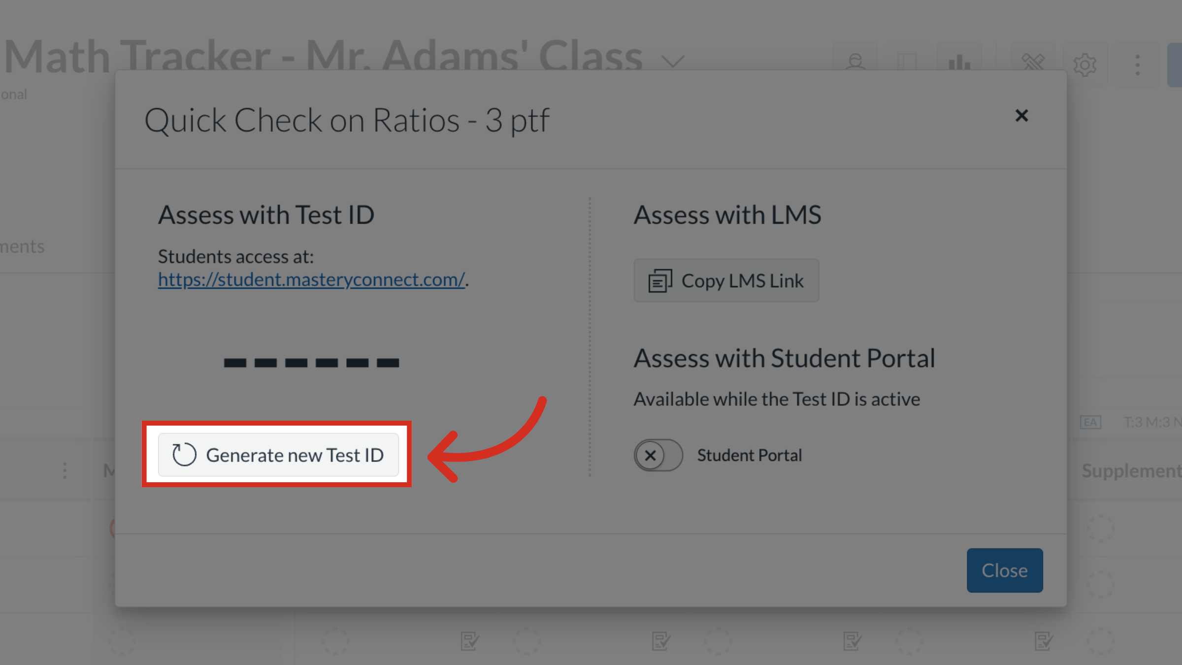 Generate New Test ID