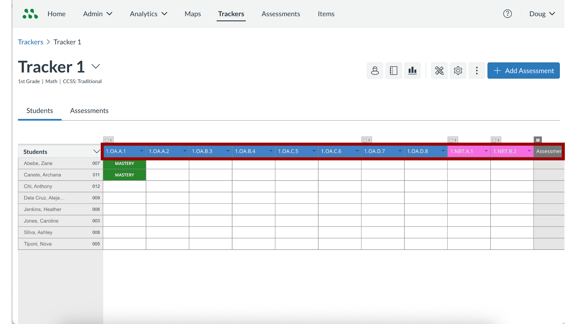 Tracker View