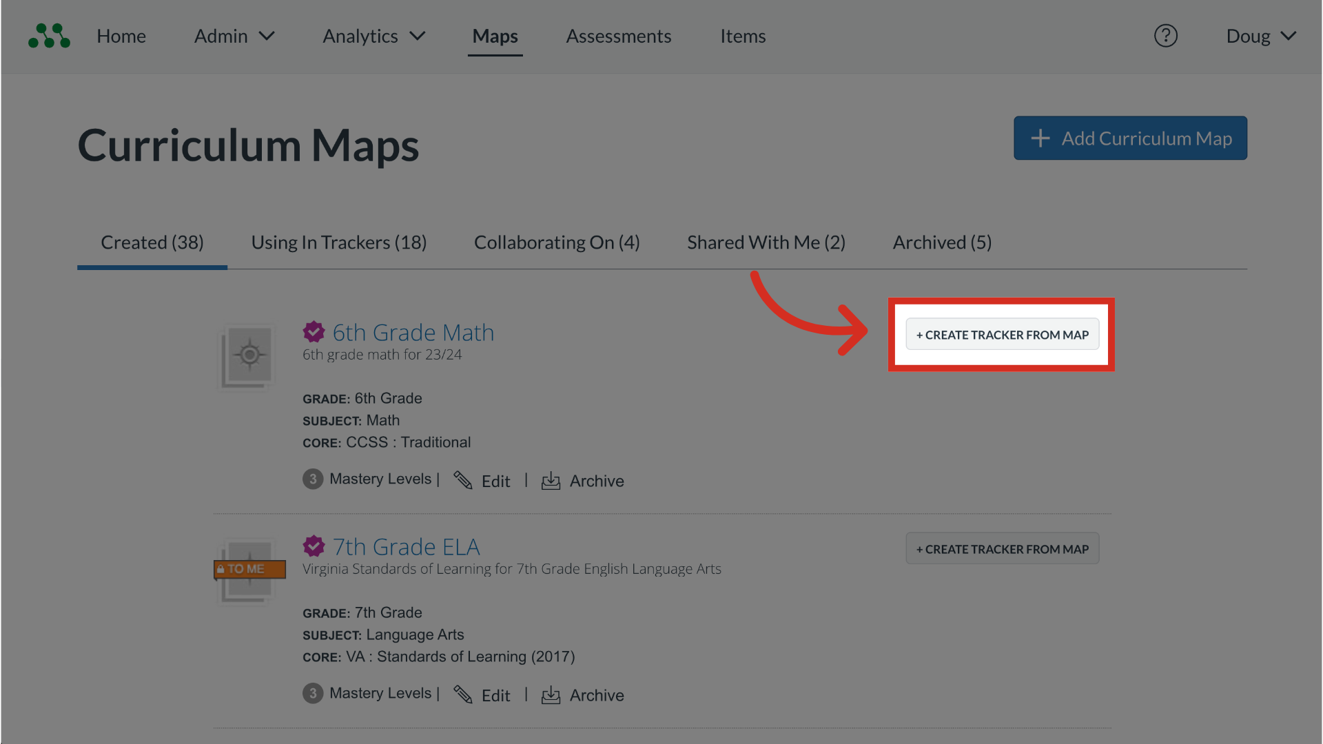 Create Tracker From Map