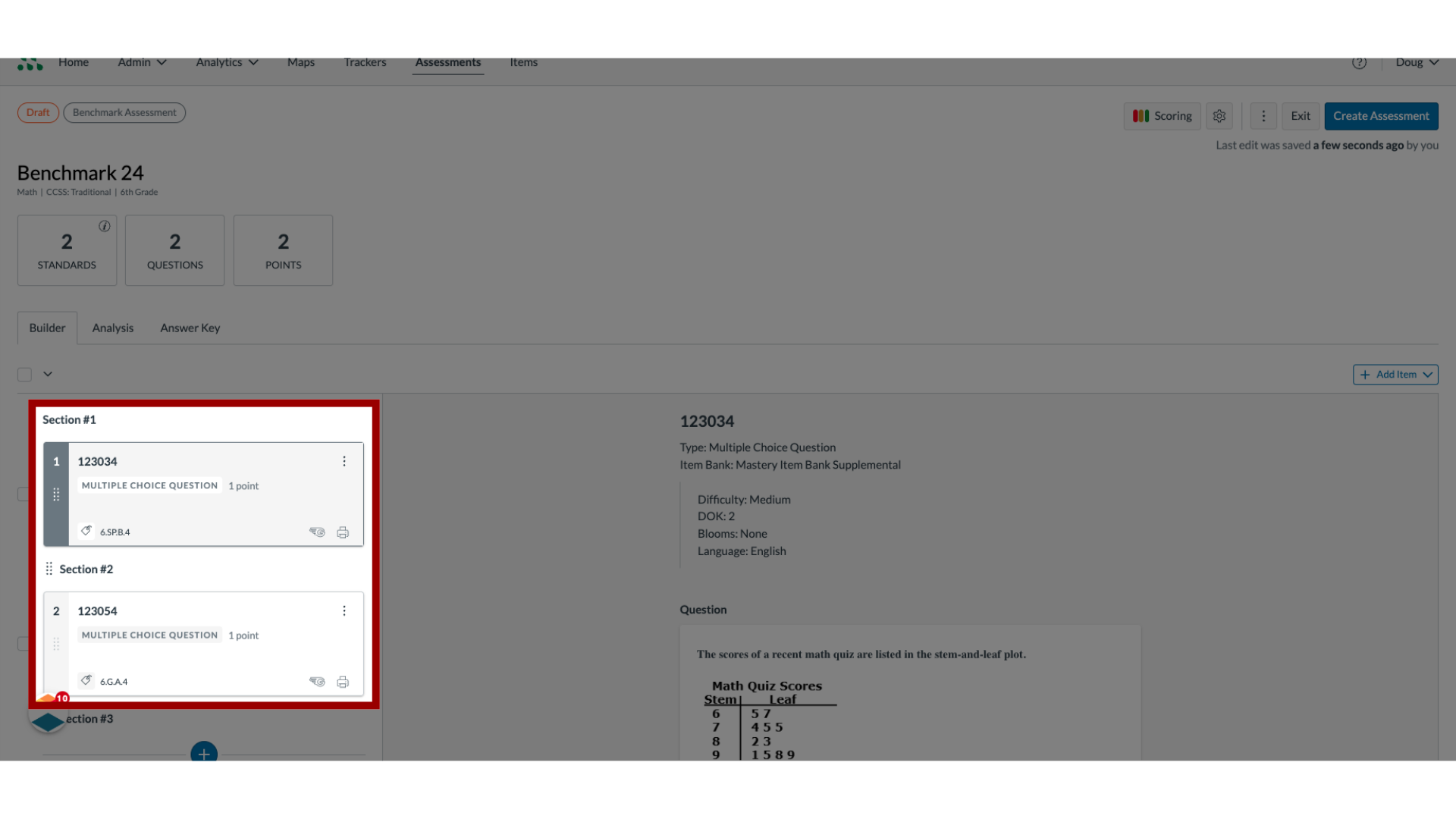 View Section Headers 