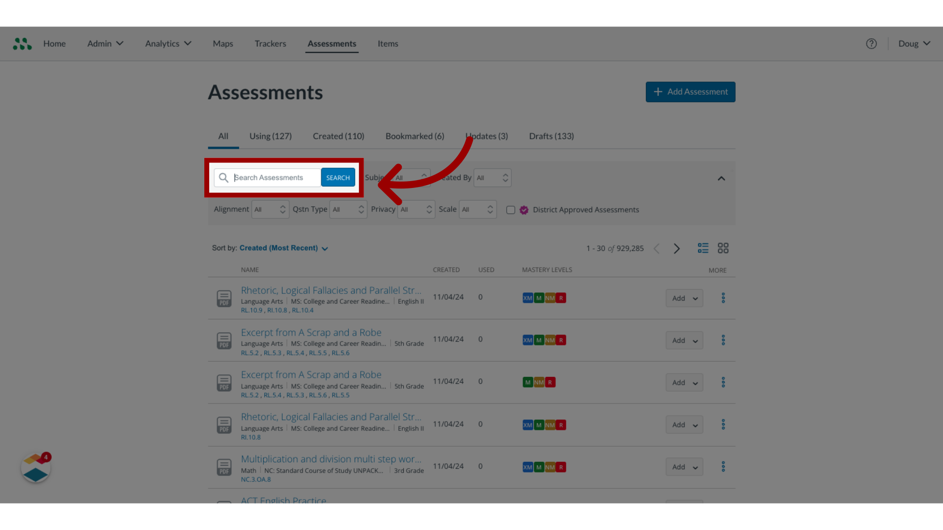 Search Assessments