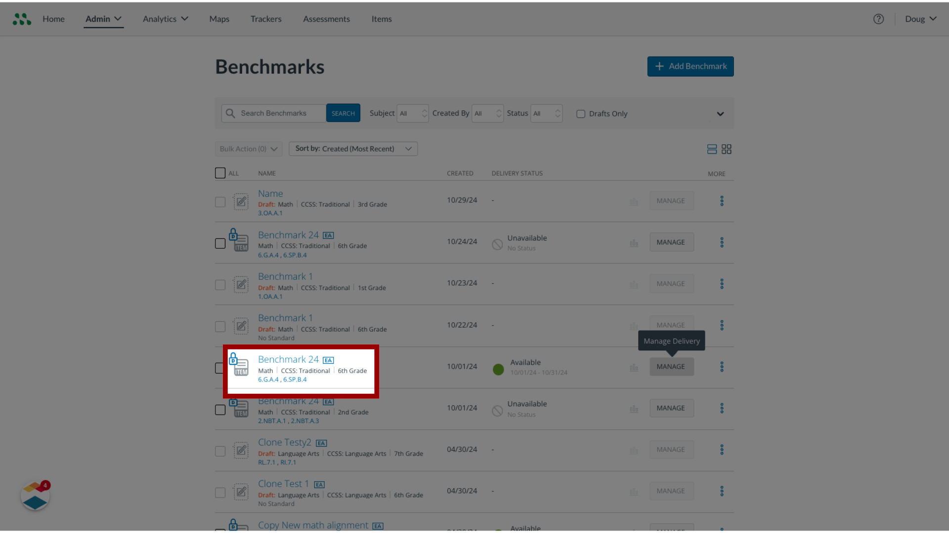 View Item-Based EA Assessment 