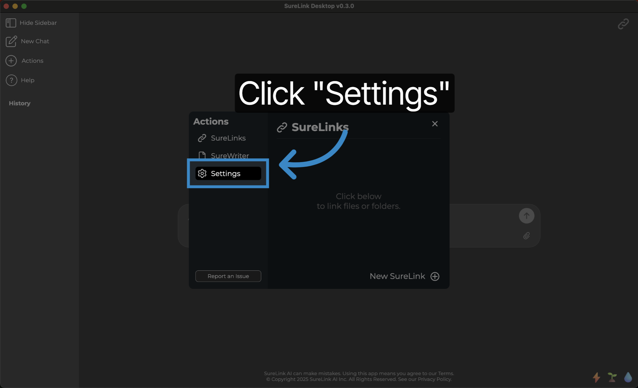 Click 'Settings'
