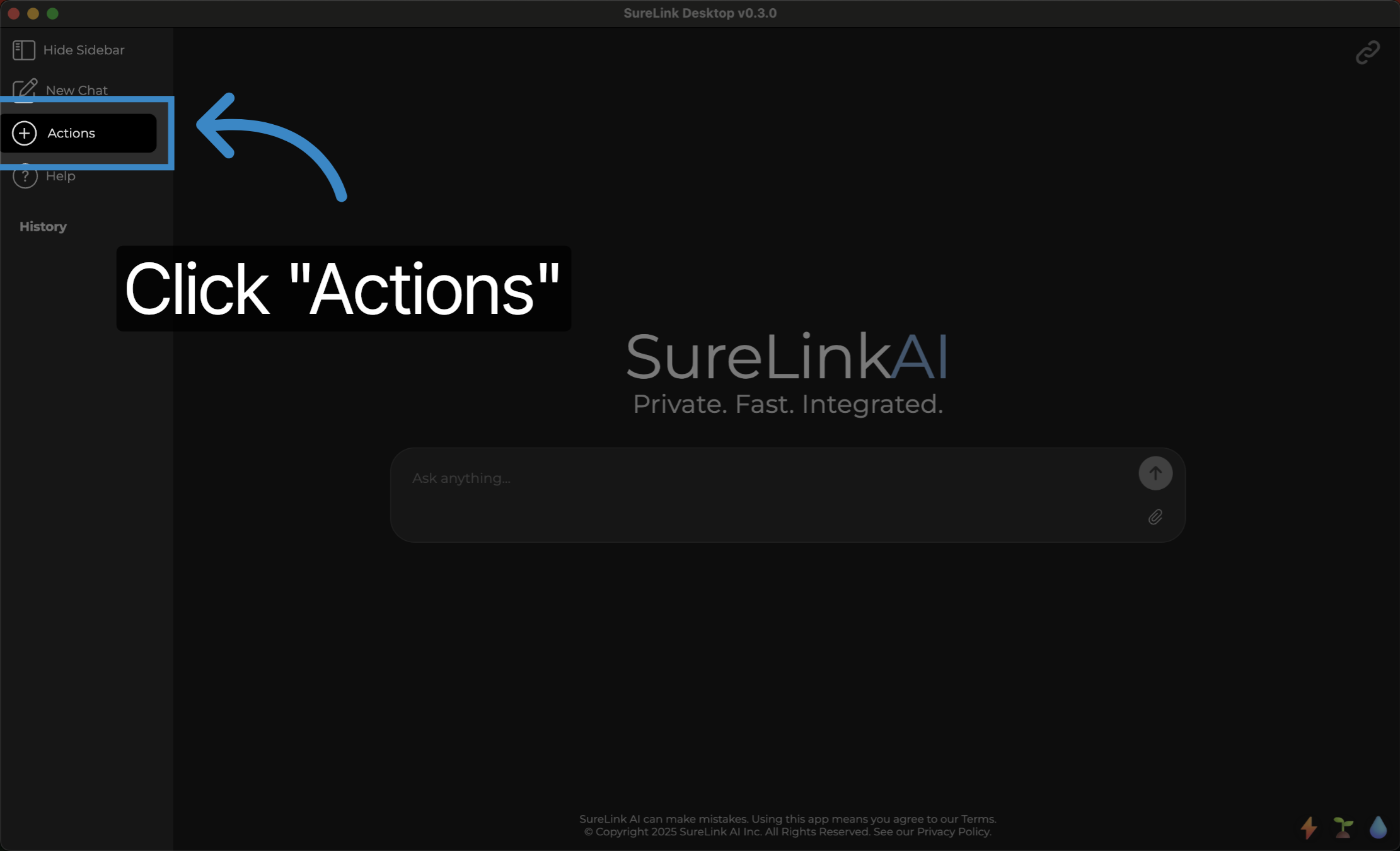 Click 'Actions'