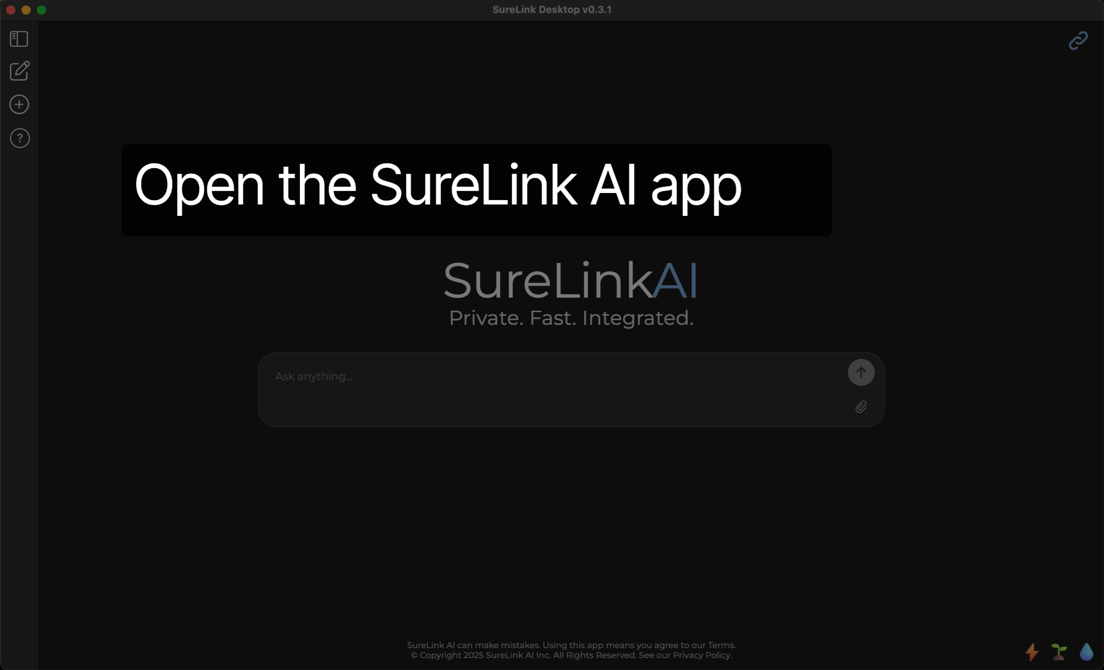 Open the SureLink AI app
