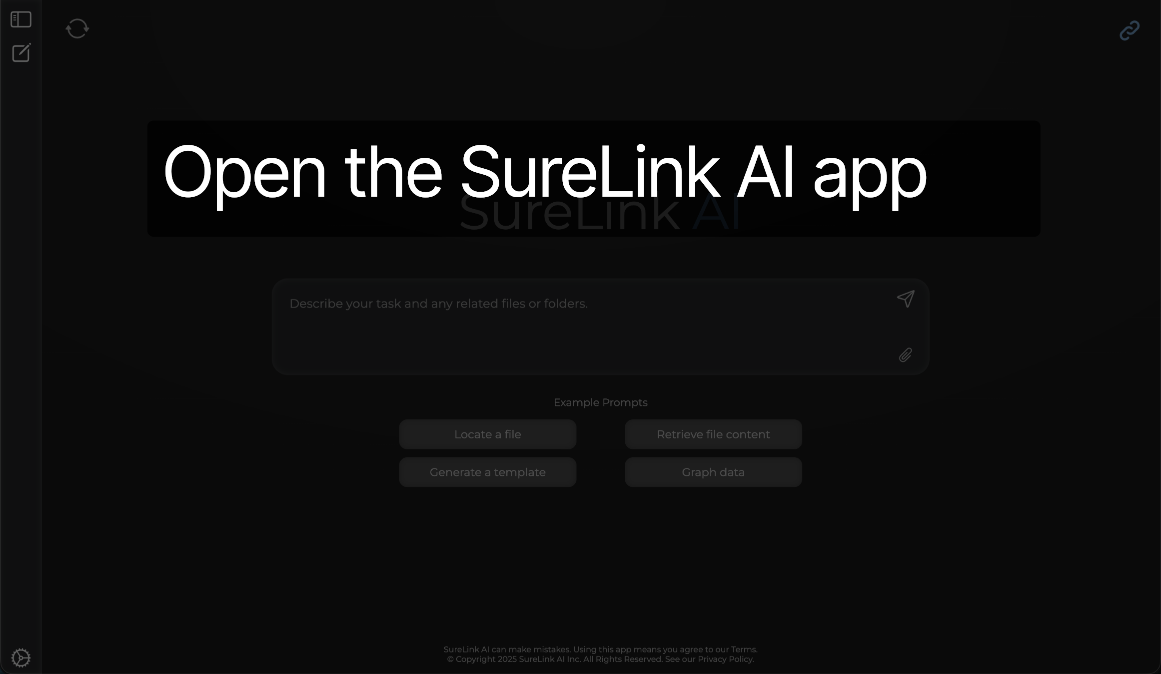 Open the SureLink AI app