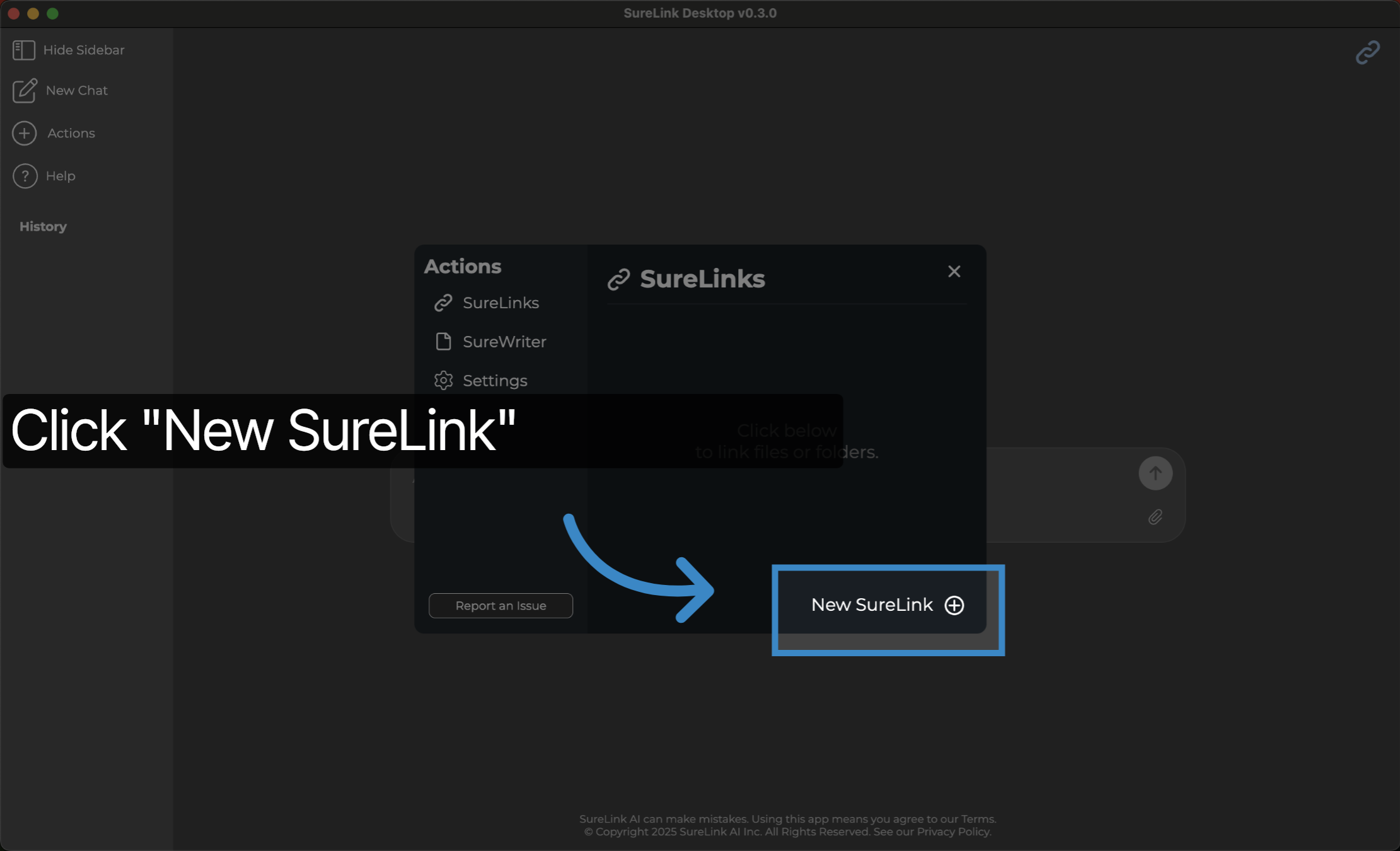 Click 'New SureLink'