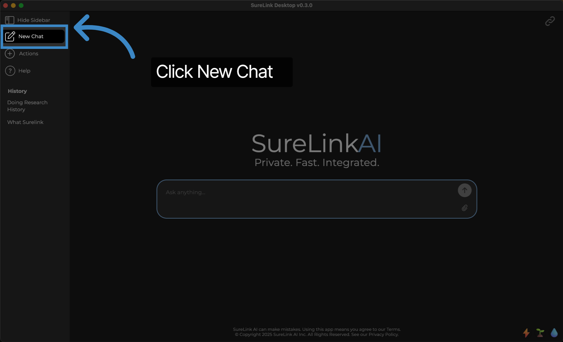 Click New Chat