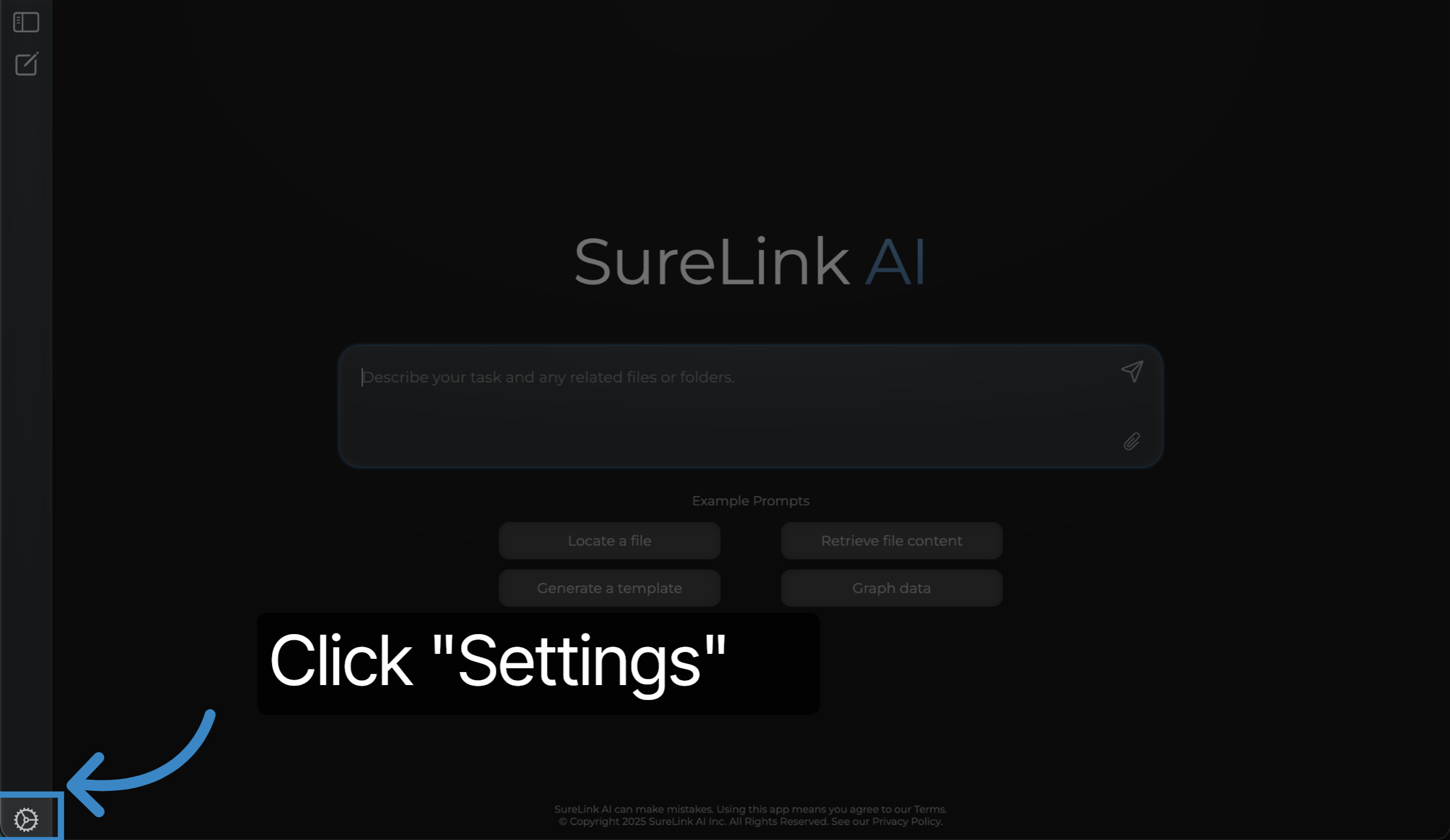 Click 'Settings'