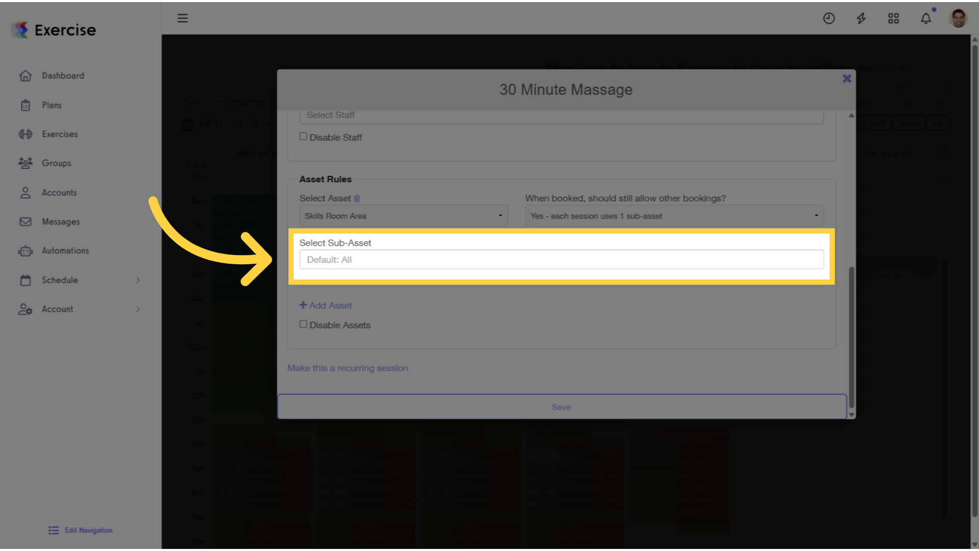 Select Sub-Asset
