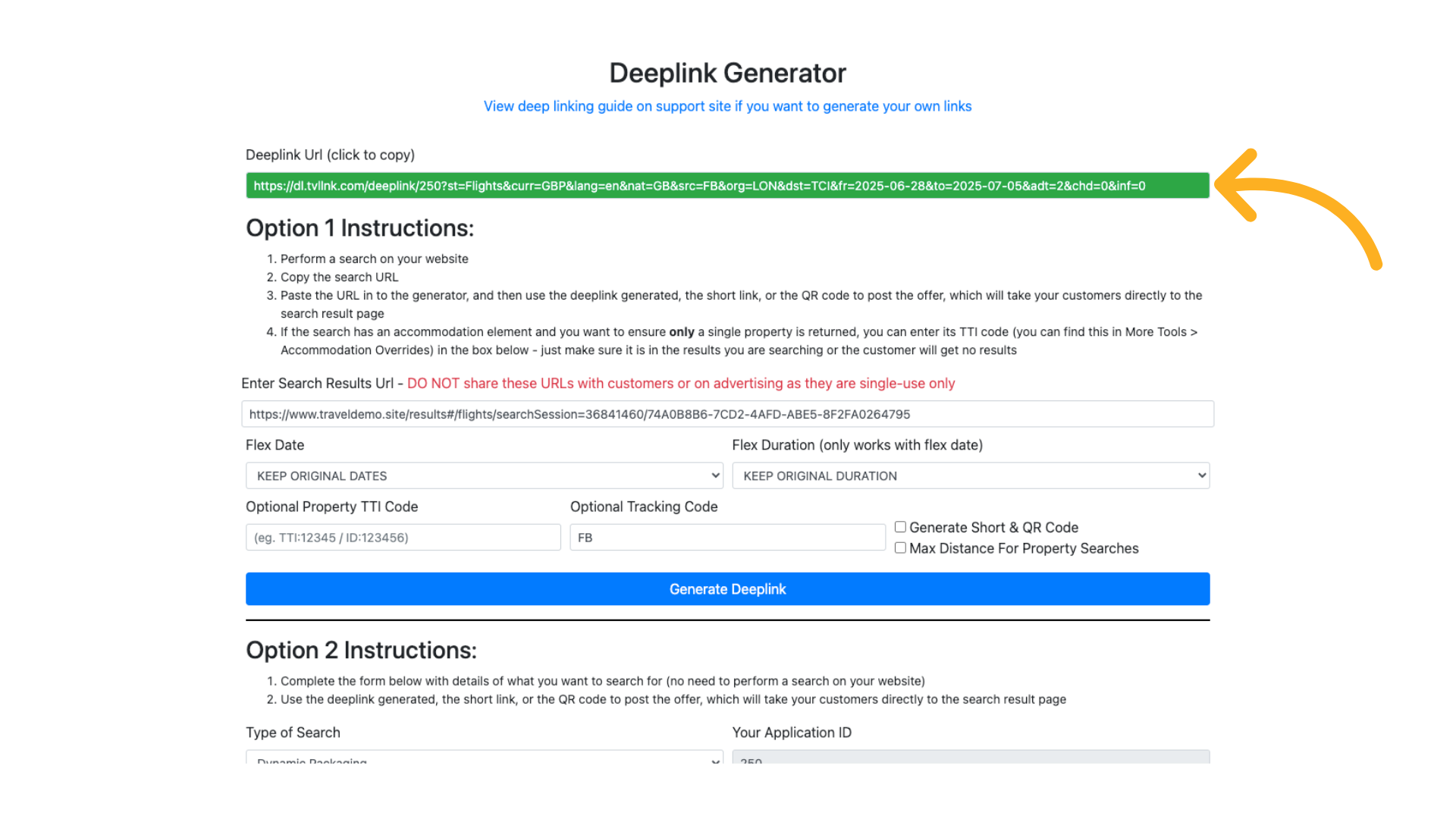 You can now Copy this URL and Paste it into your chosen marketing material or section on your website