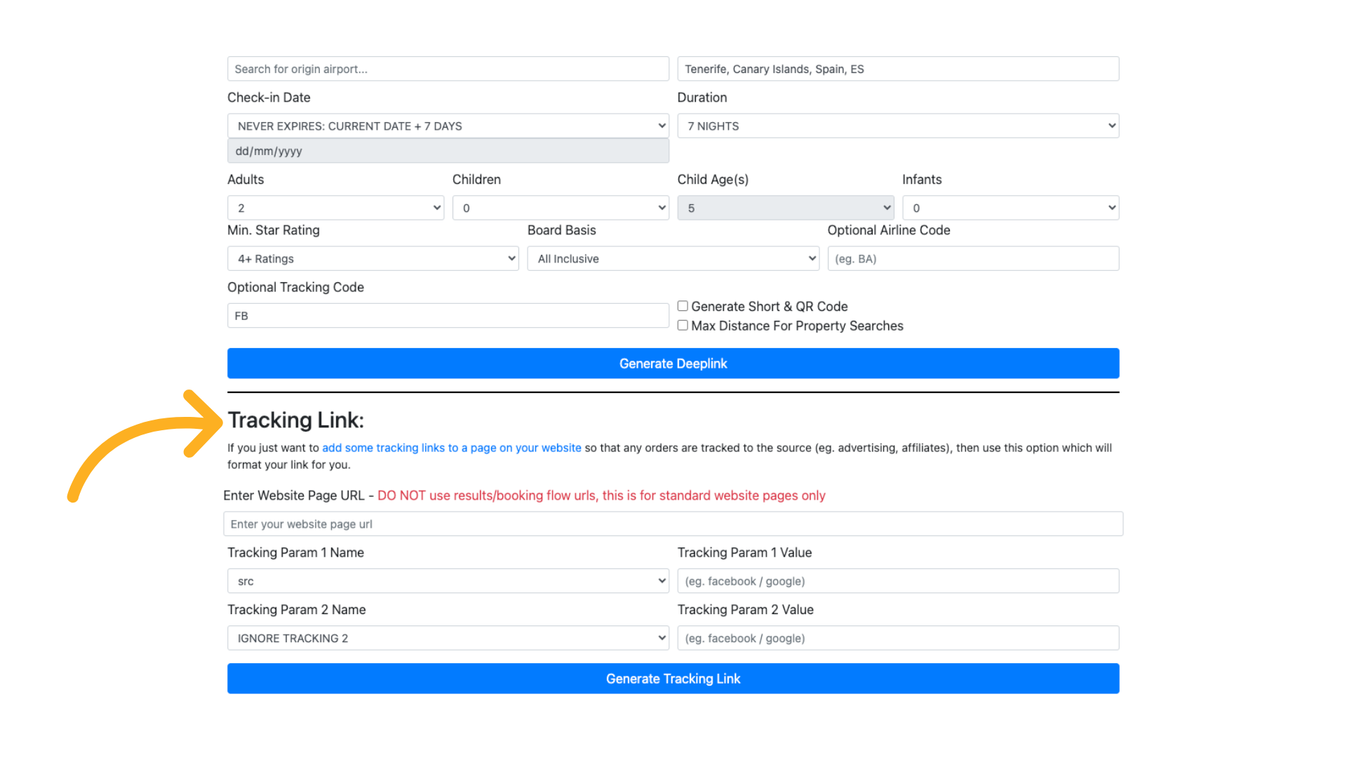 The Tracking Link is predominantly used for homeworkers and Internal Agents