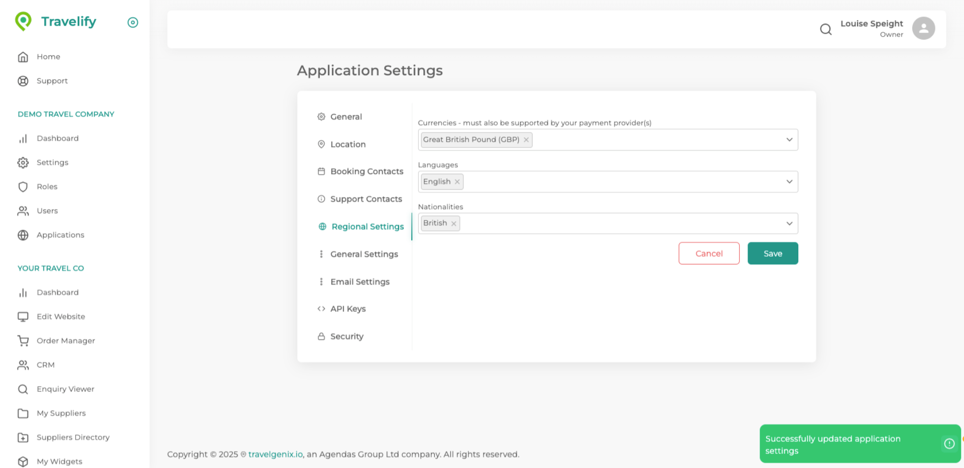 Changes have been Saved