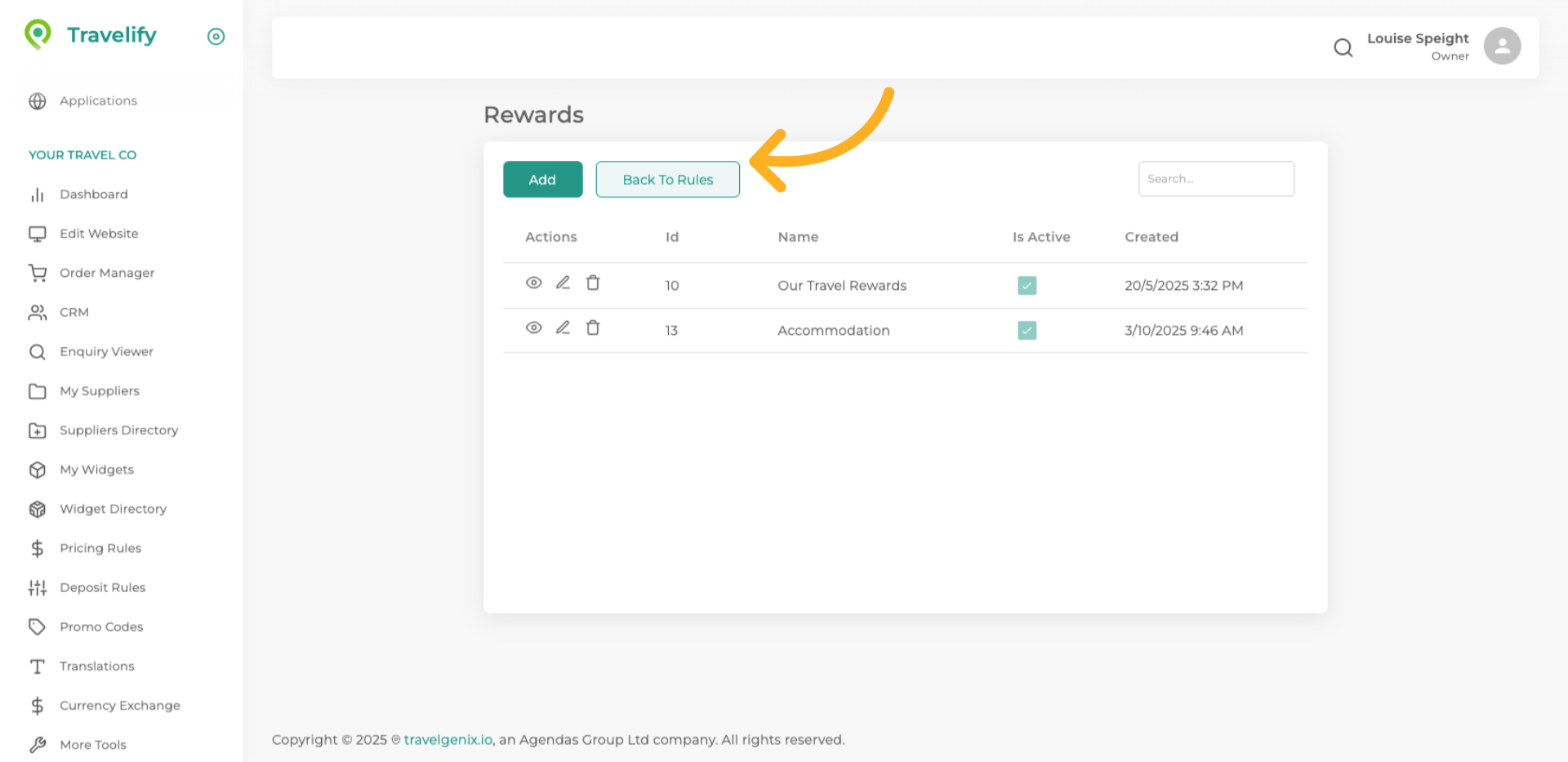 Now we need to do Step 2, start by clicking on Back to Rules