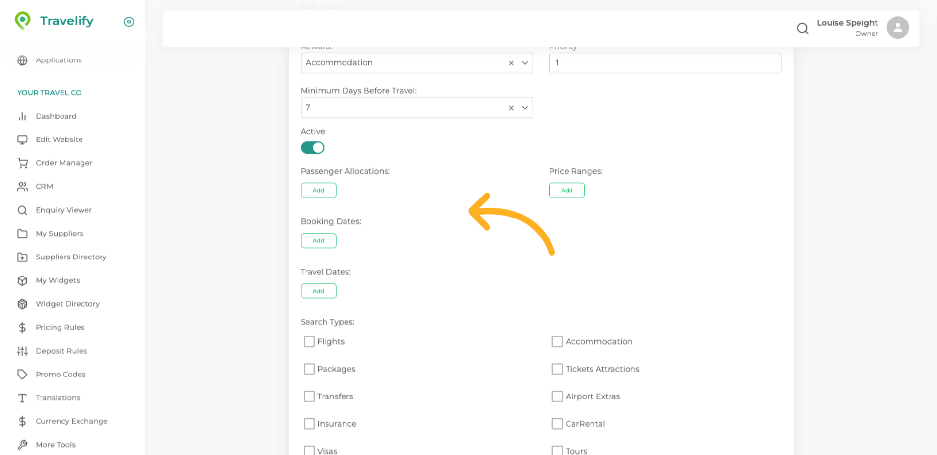 As with Pricing Rules you can add as much detail as you wish