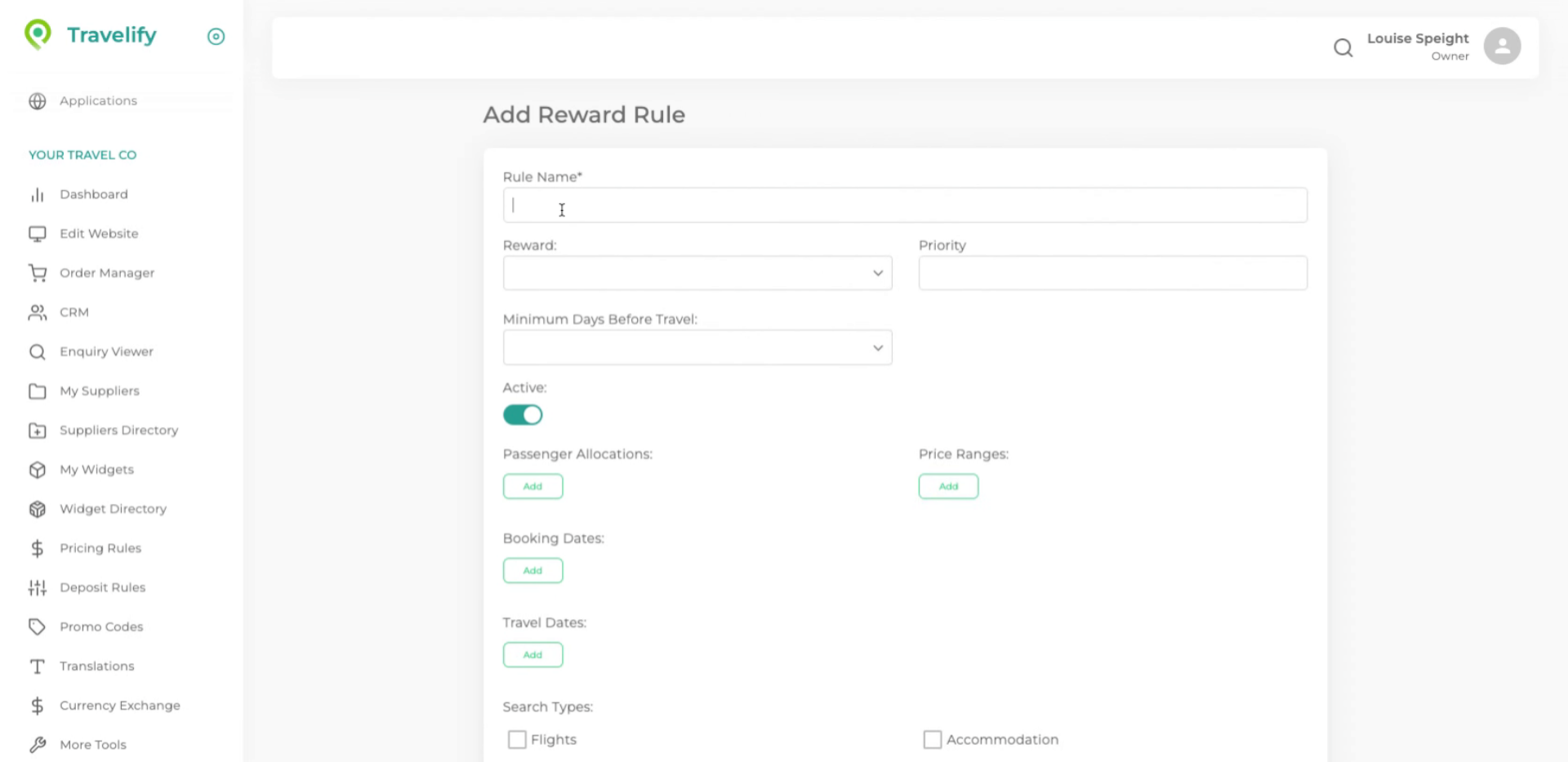 Fill 'Accommodation'